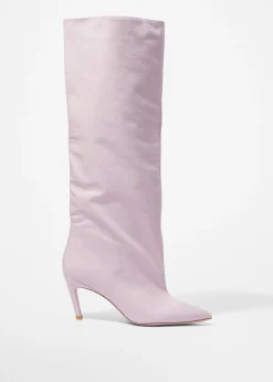 & Other Stories Kniehohe Stiefel aus Lackleder