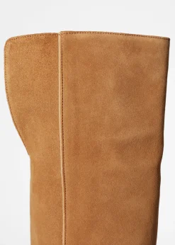 & Other Stories Kniehohe Stiefel aus Veloursleder