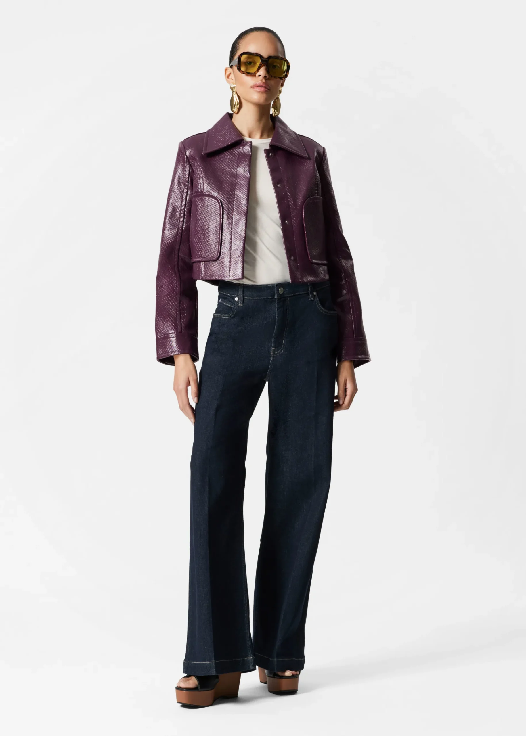 & Other Stories Kurze Jacke mit aufgesetzten Taschen