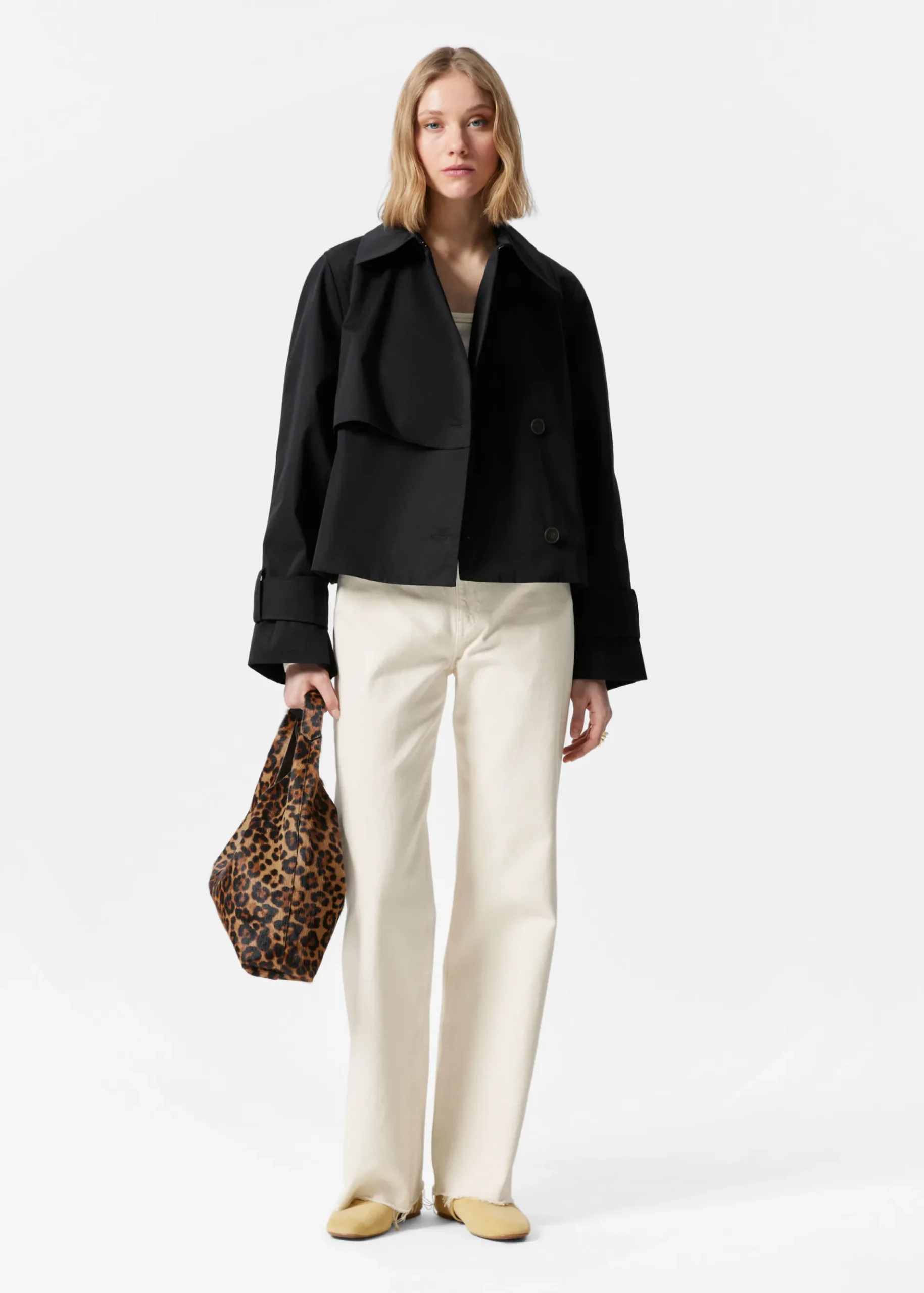& Other Stories Kurze Trenchcoat-Jacke