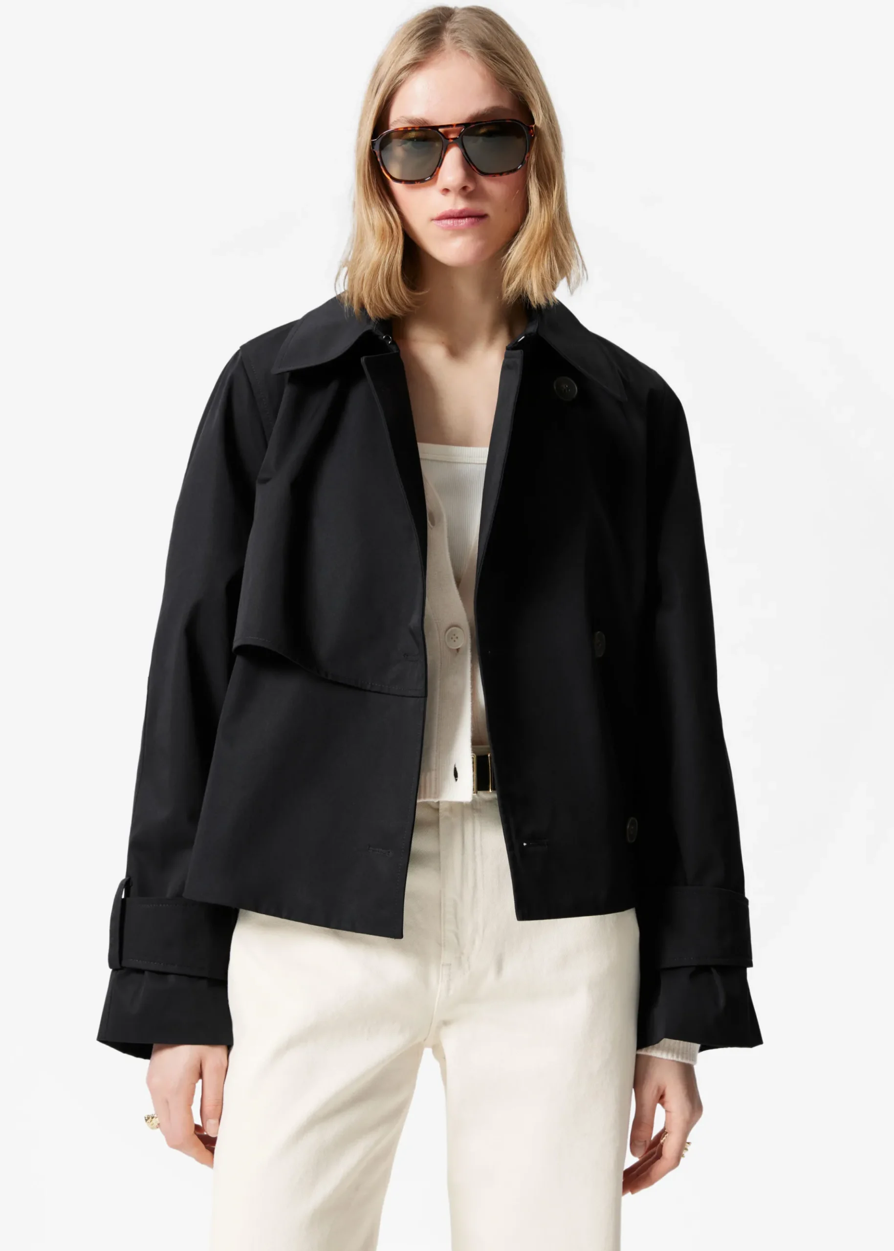 & Other Stories Kurze Trenchcoat-Jacke