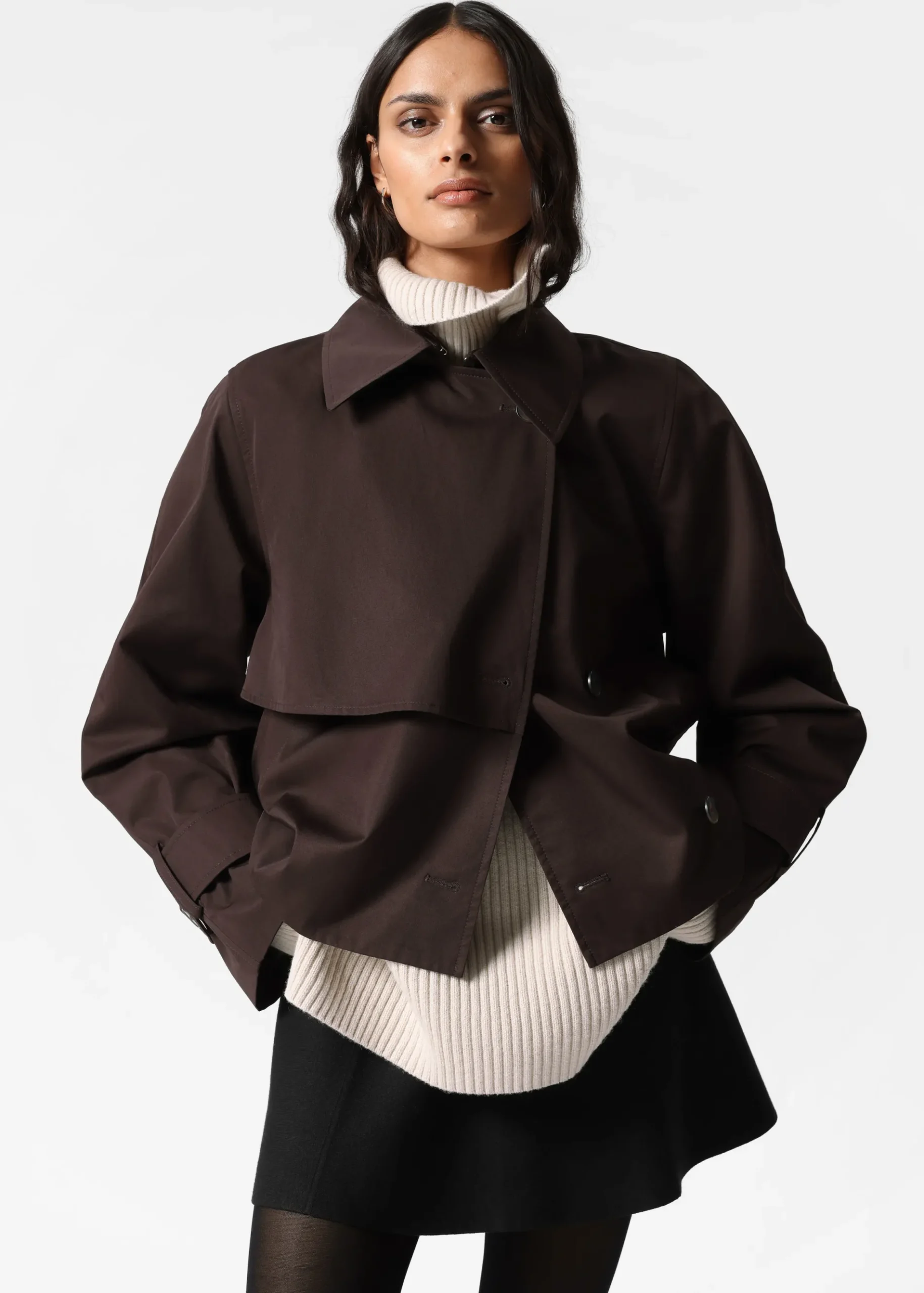 & Other Stories Kurze Trenchcoat-Jacke