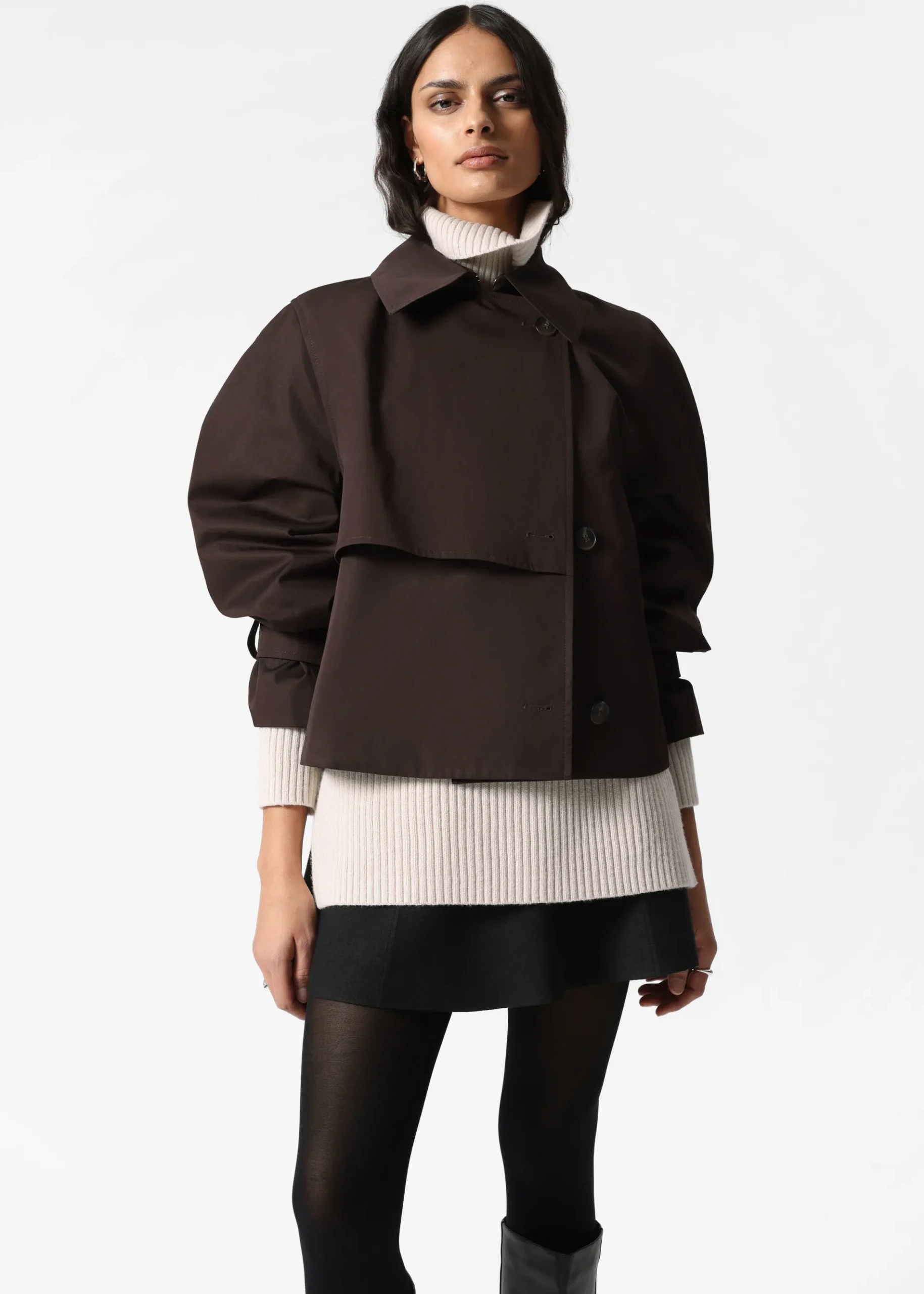 & Other Stories Kurze Trenchcoat-Jacke