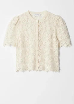 & Other Stories Kurzärmlige Häkelstrickjacke