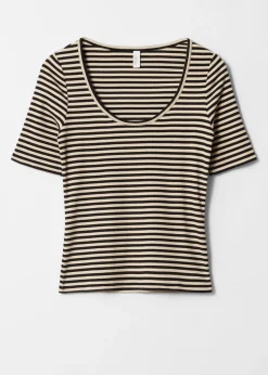 & Other Stories Kurzärmliges T-Shirt aus Baumwolle