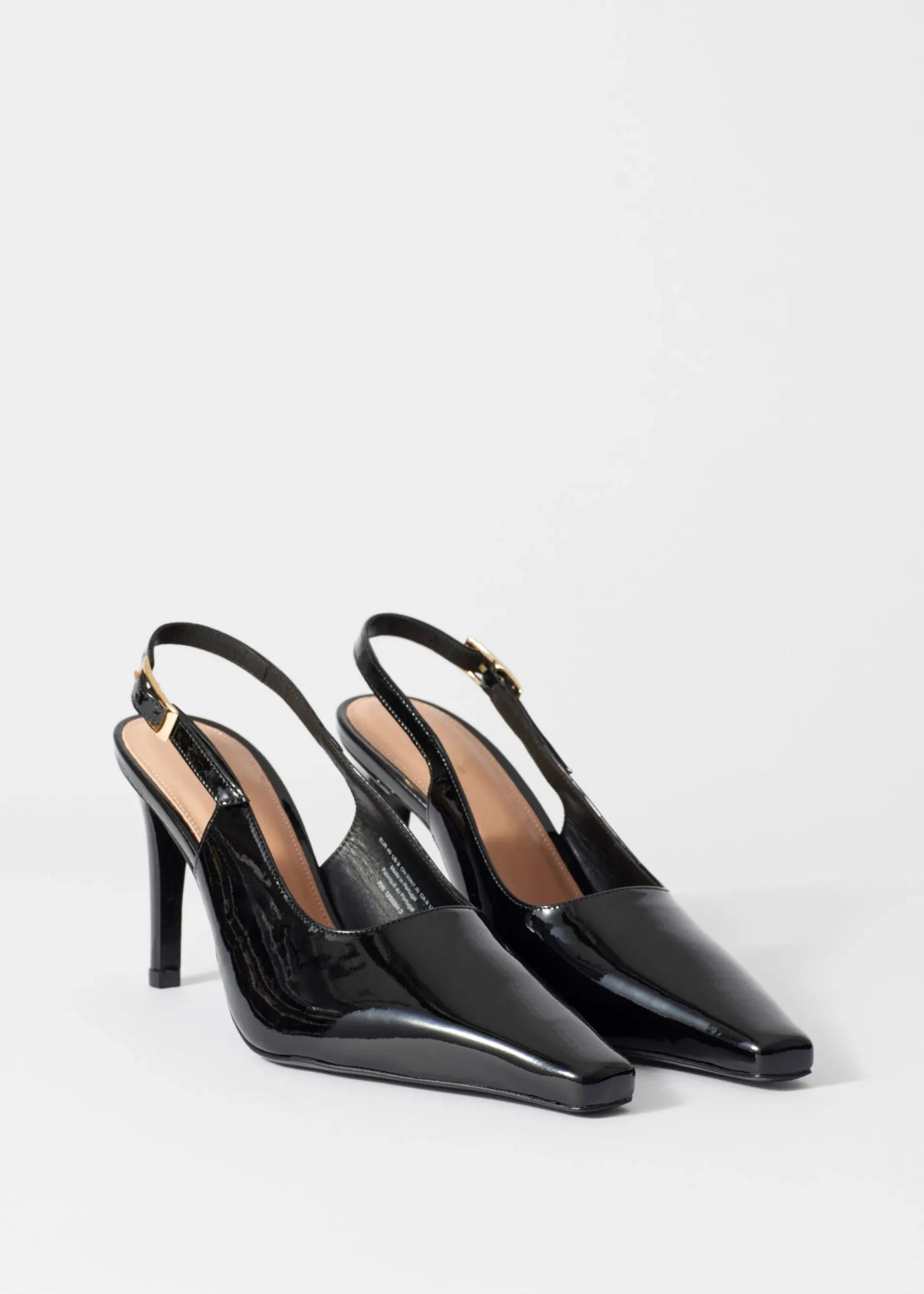 & Other Stories Lacklederpumps mit Slingback-Riemen