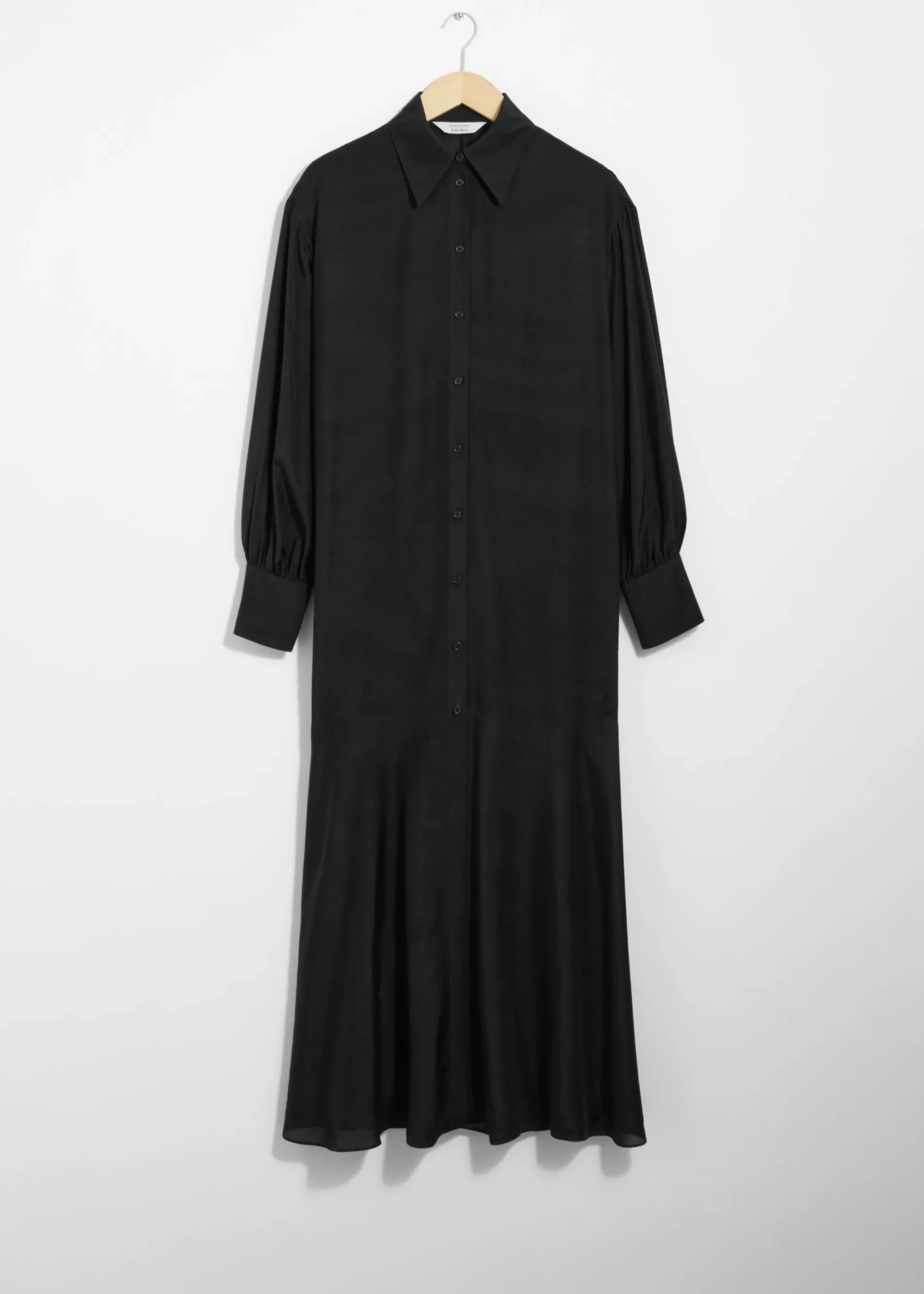 & Other Stories Langes Hemdblusenkleid