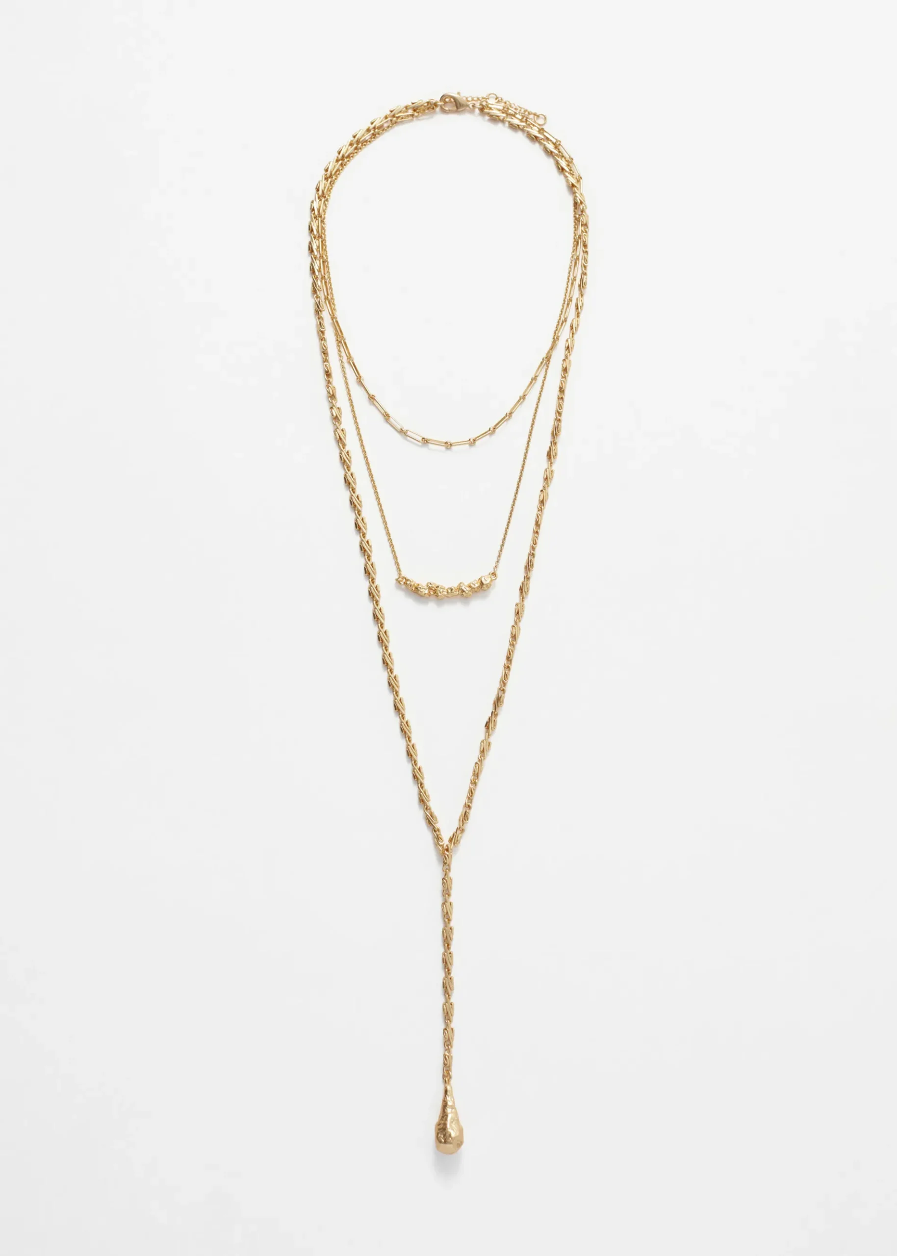 & Other Stories Layered Lariat Necklace