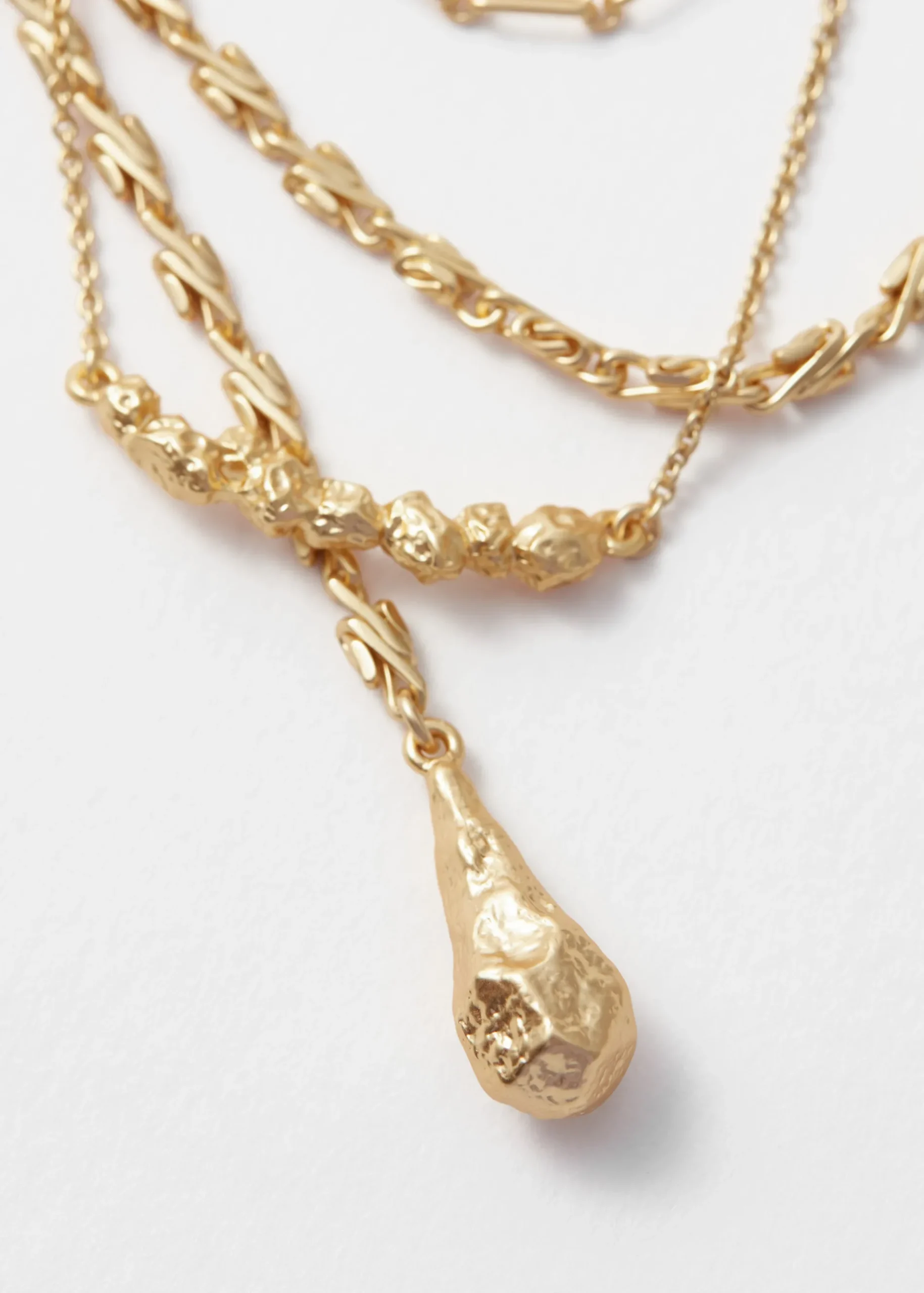 & Other Stories Layered Lariat Necklace