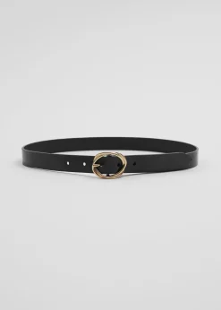 & Other Stories Ledergürtel mit Knotenschnalle