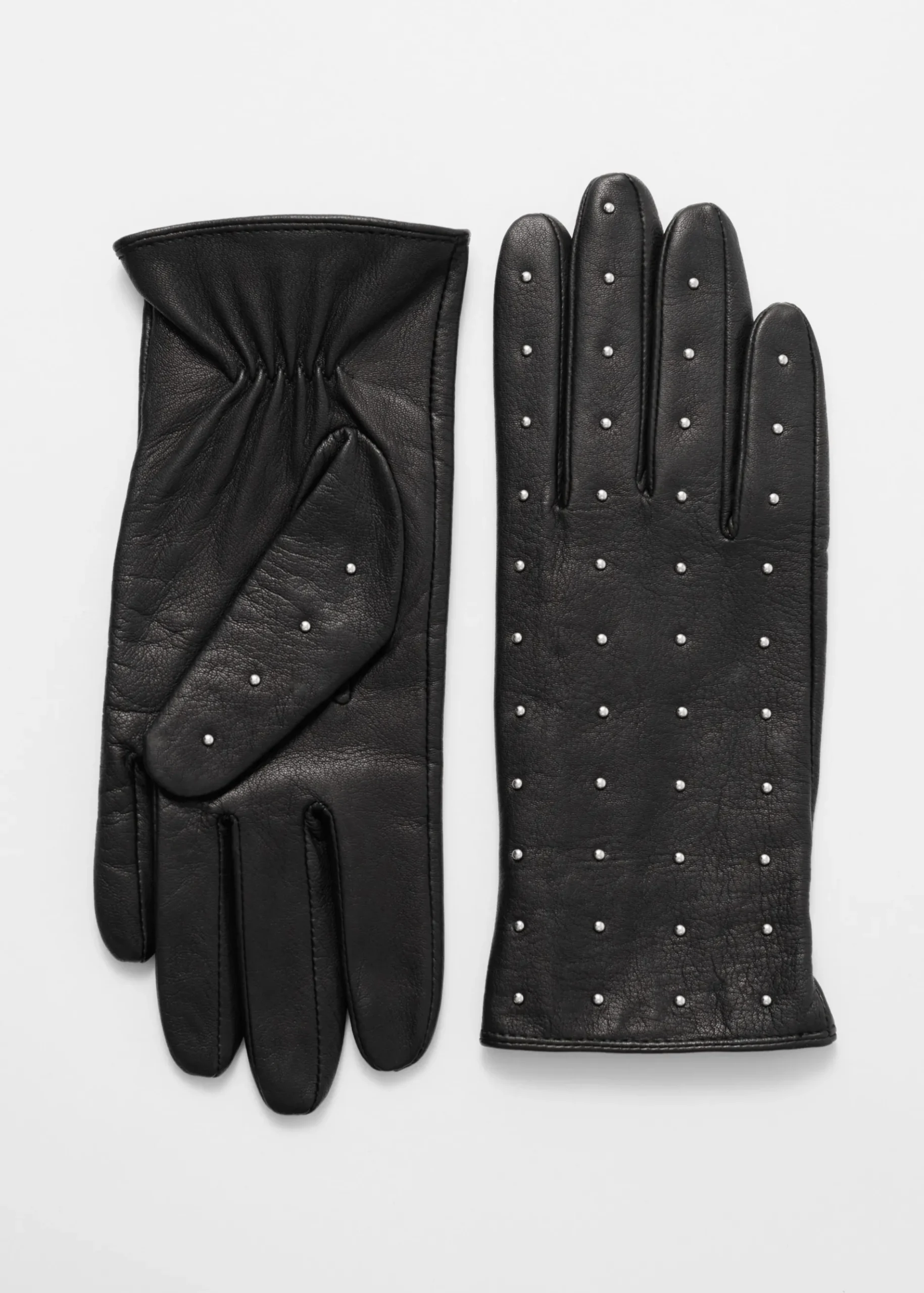 & Other Stories Lederhandschuhe mit Nieten