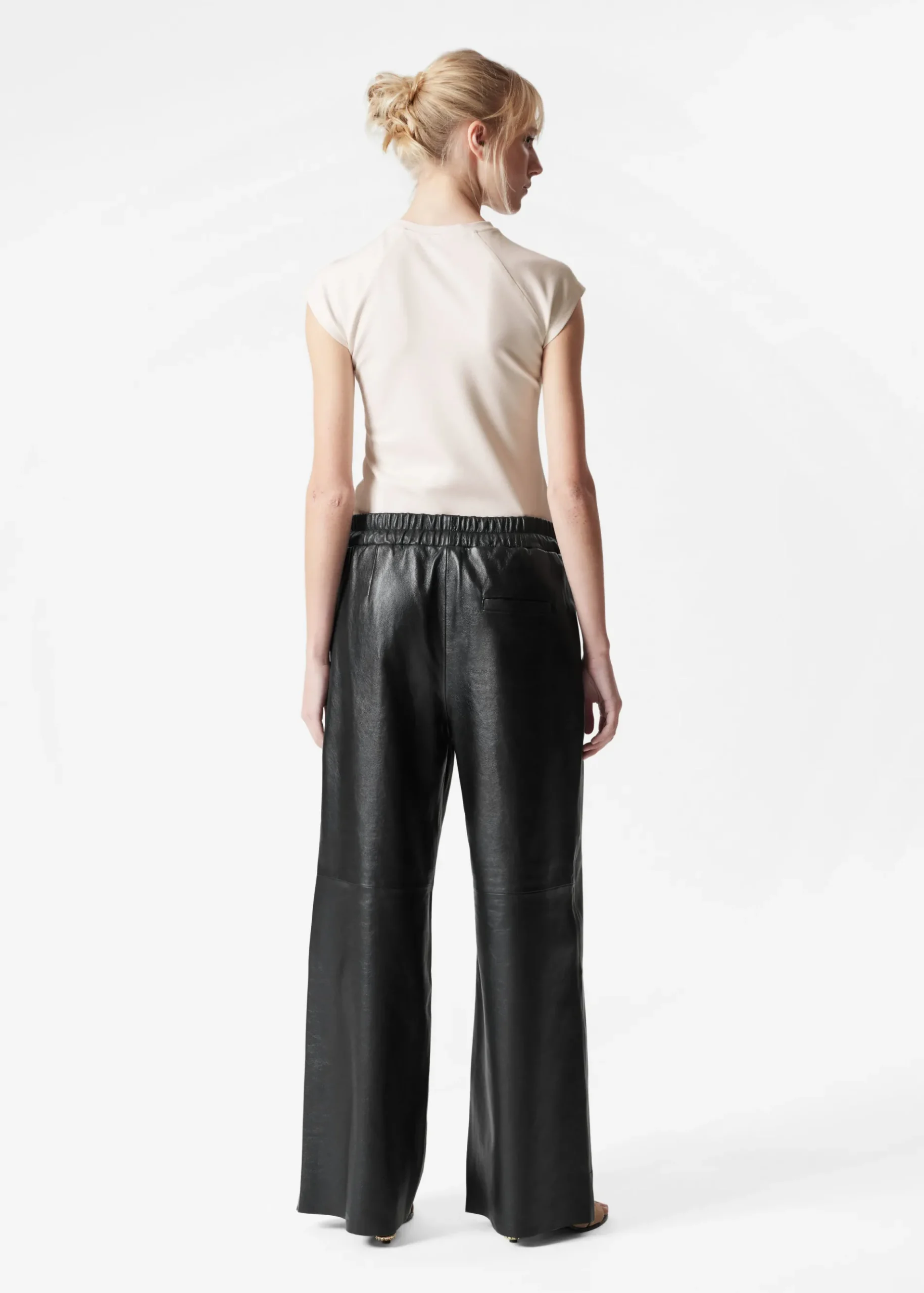 & Other Stories Lederhose mit Kordelzug