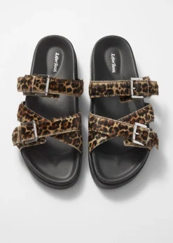 & Other Stories Ledersandalen mit überkreuzten Riemen