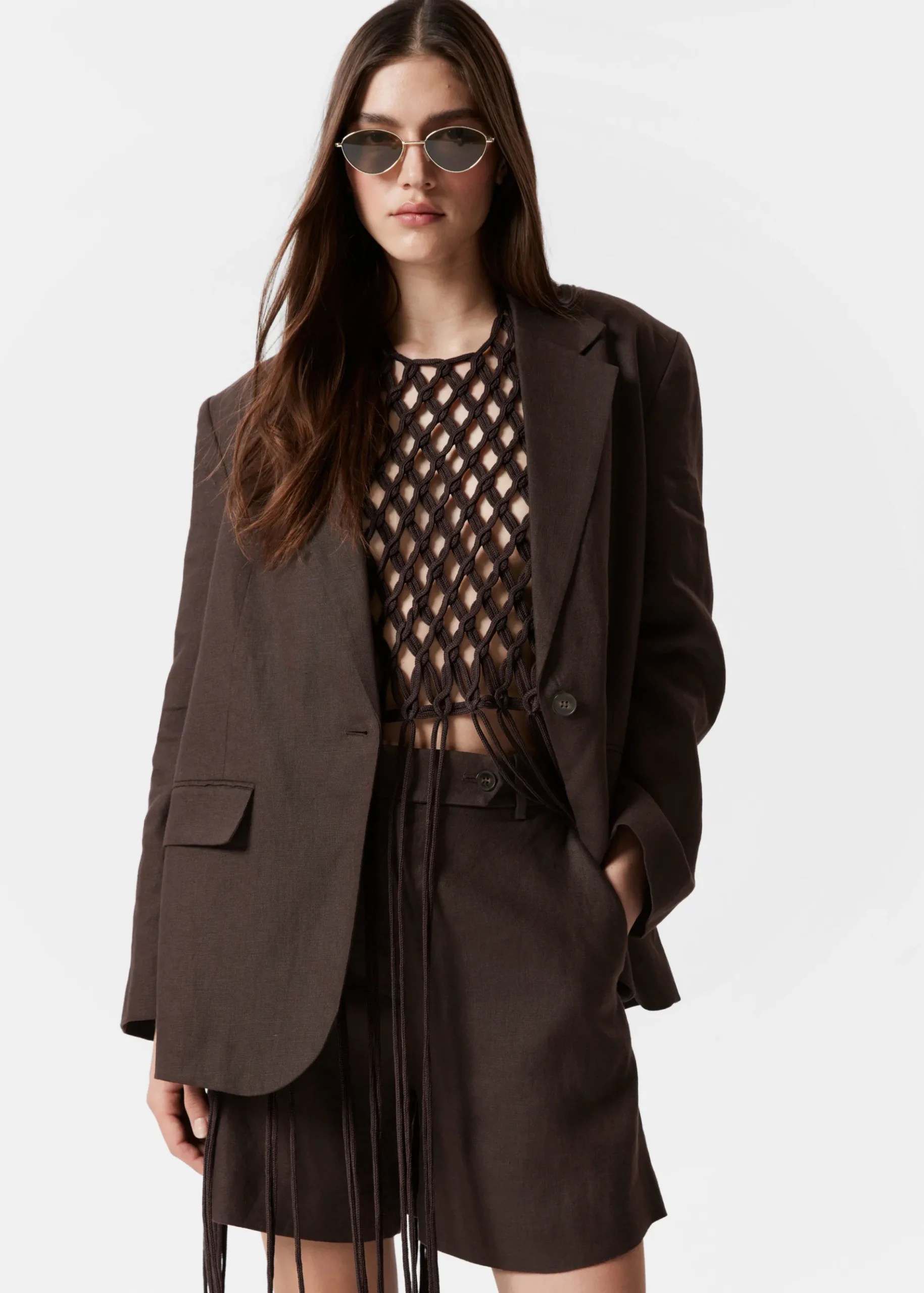 & Other Stories Leinen-Shorts