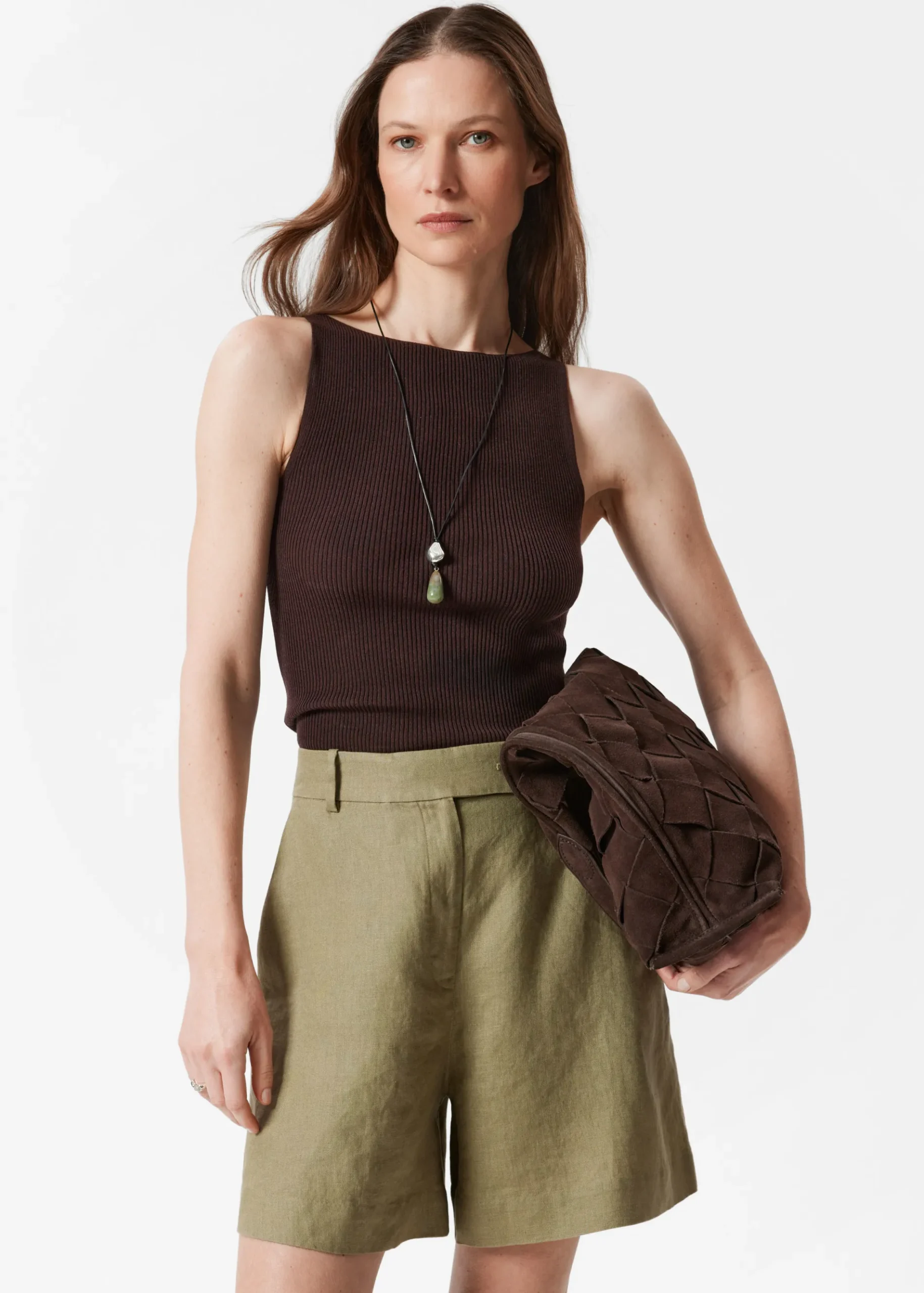 & Other Stories Leinen-Shorts
