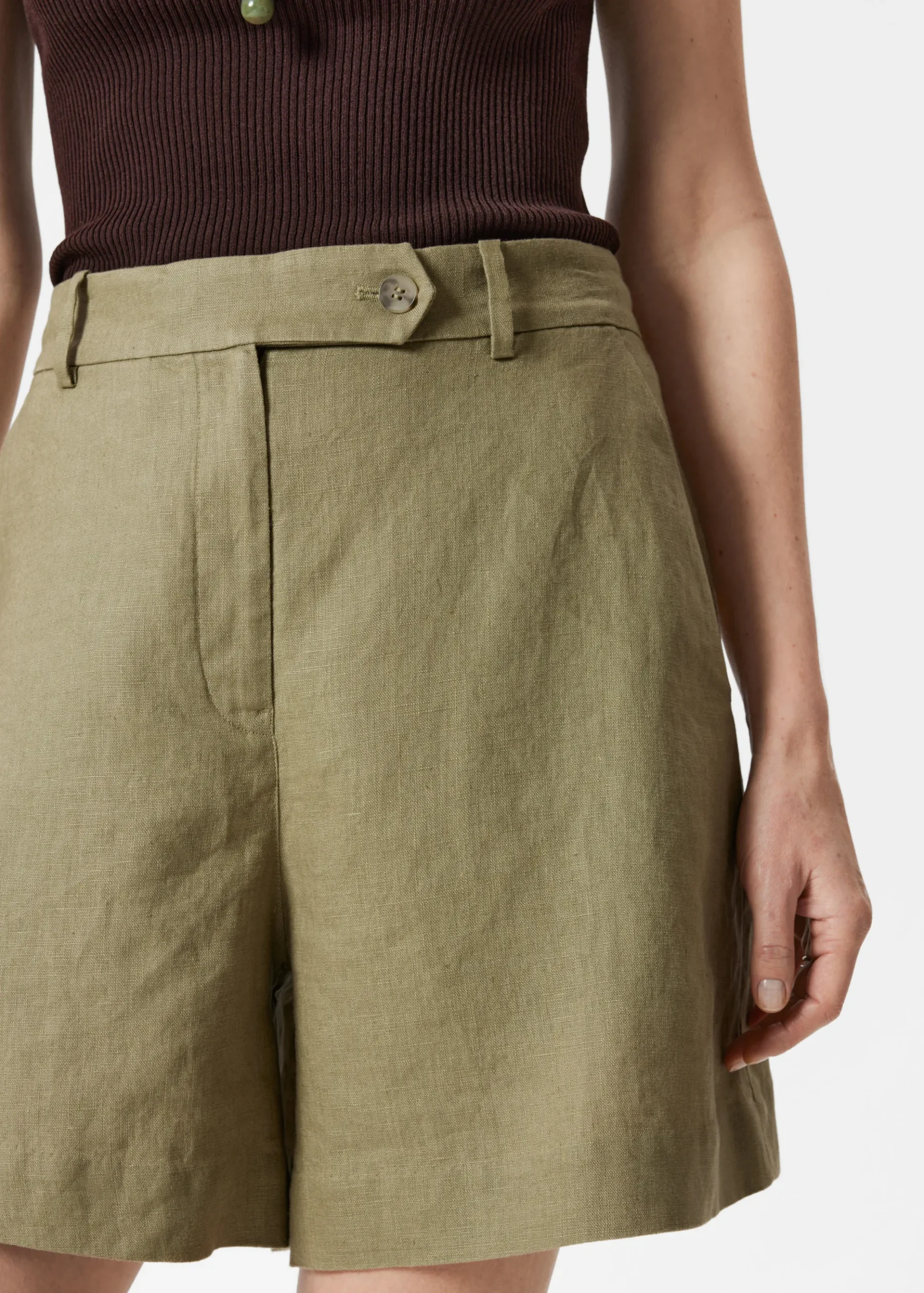 & Other Stories Leinen-Shorts
