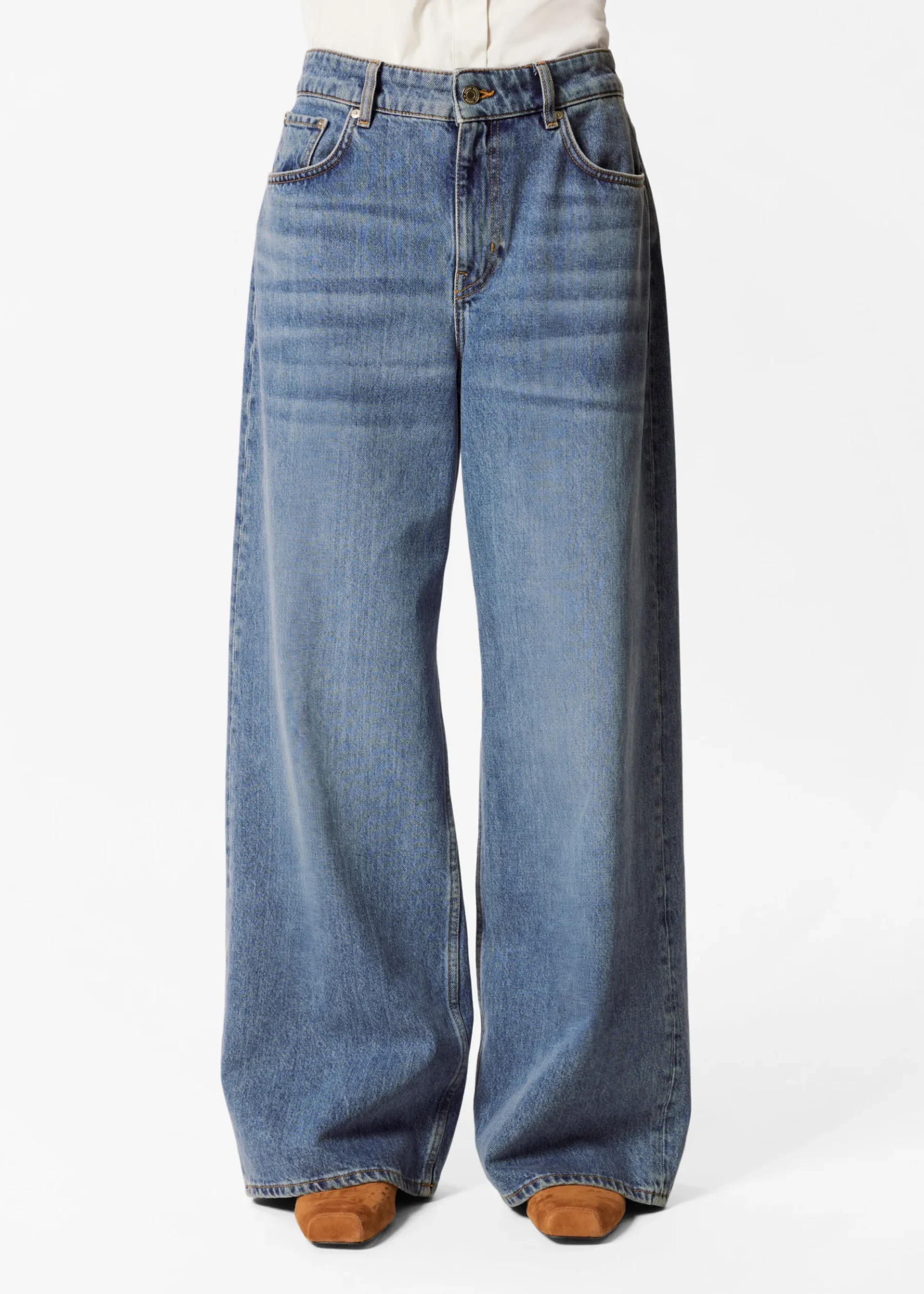 & Other Stories Locker geschnittene Jeans mit weitem Bein