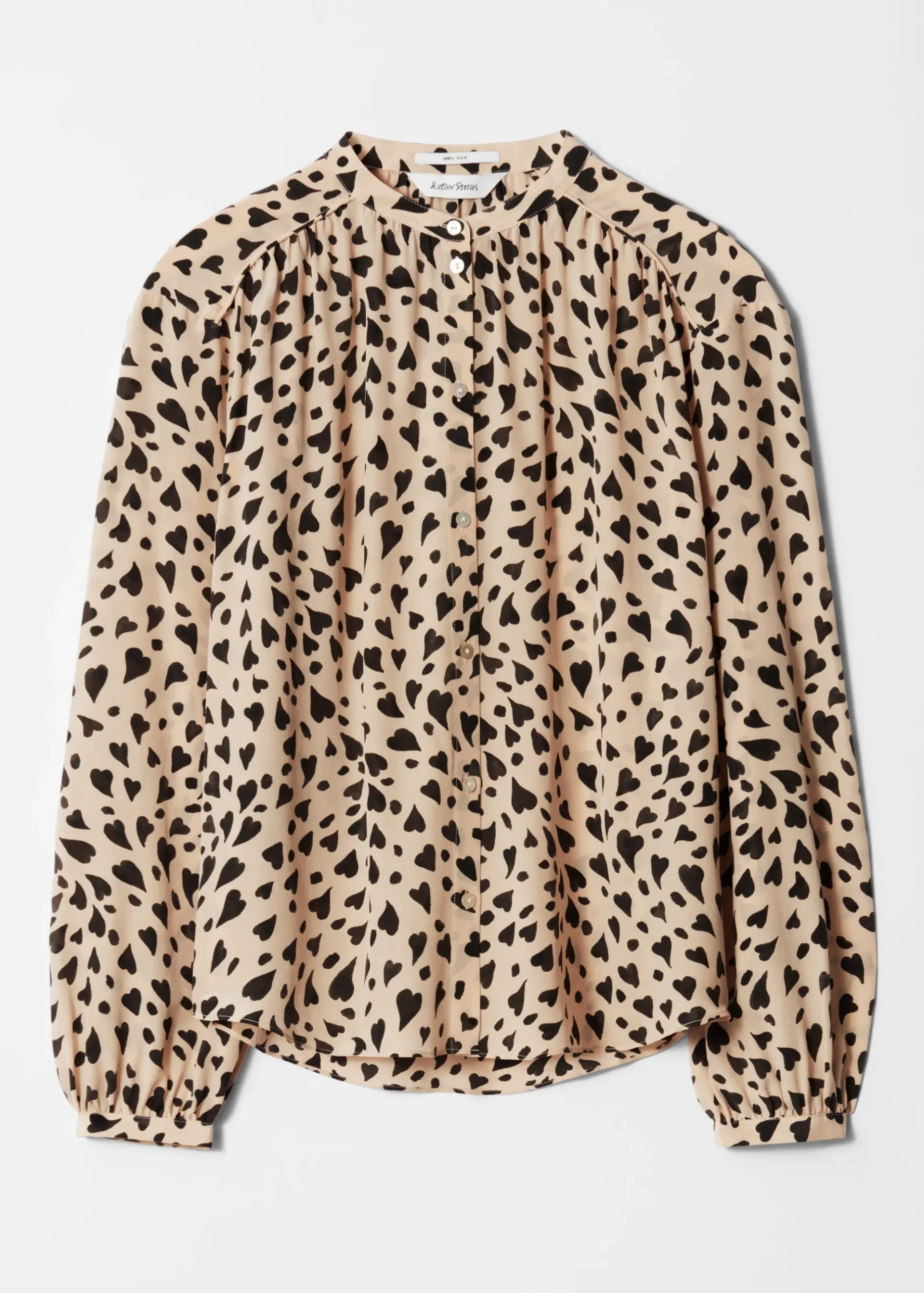 & Other Stories Lockere Seidenbluse