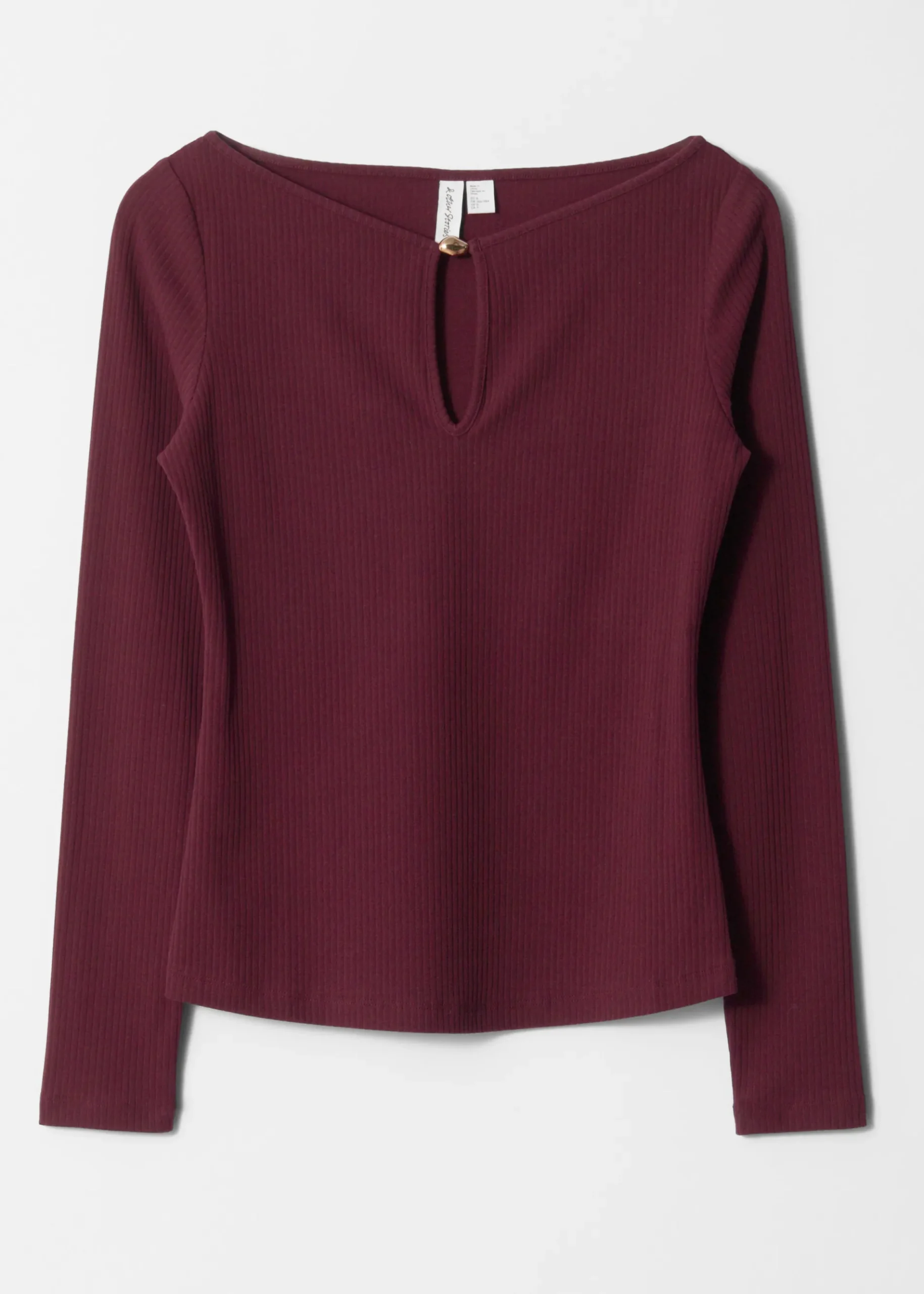 & Other Stories LongSleeve Keyhole Top