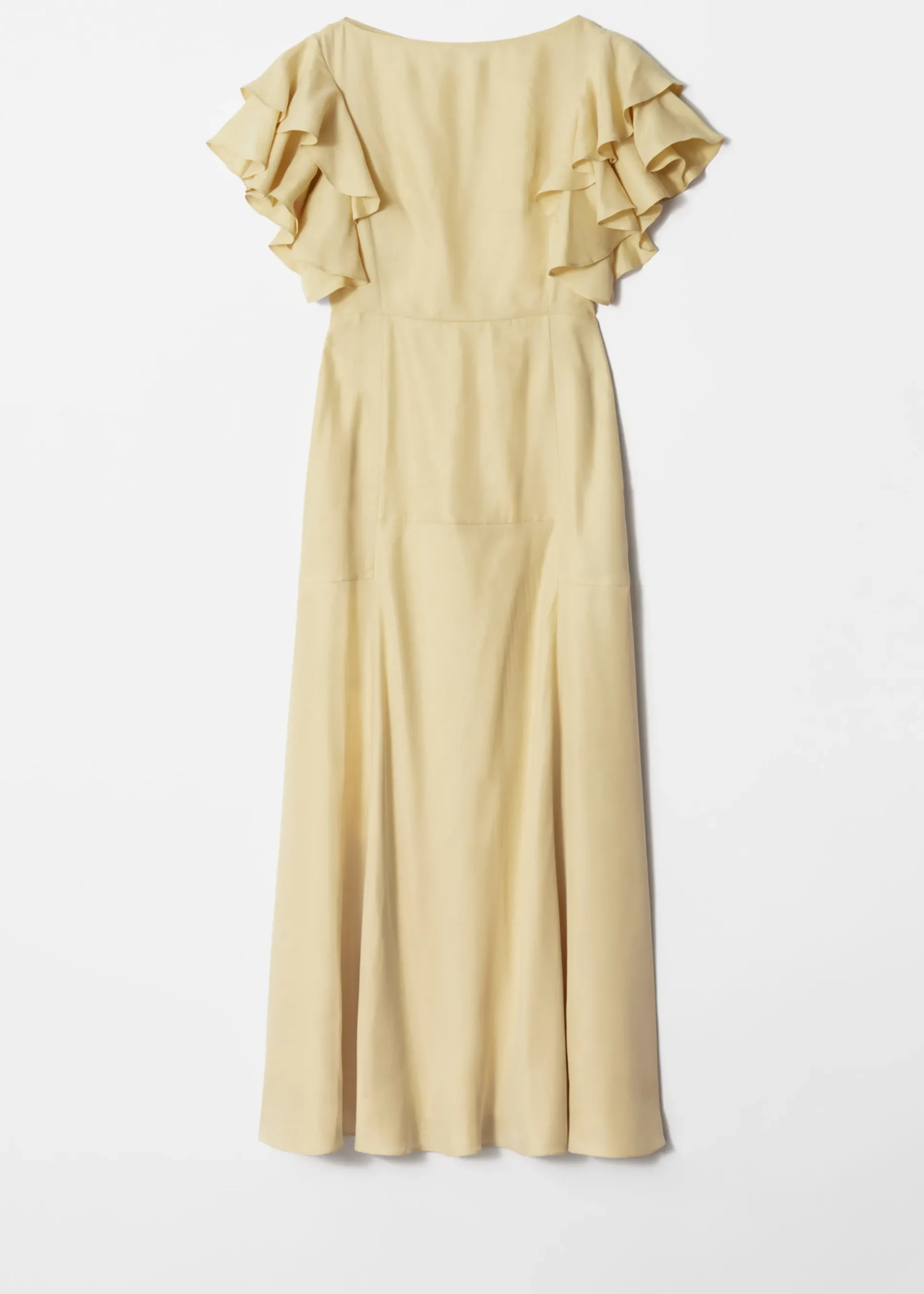 & Other Stories Maxikleid aus Satin mit Volants