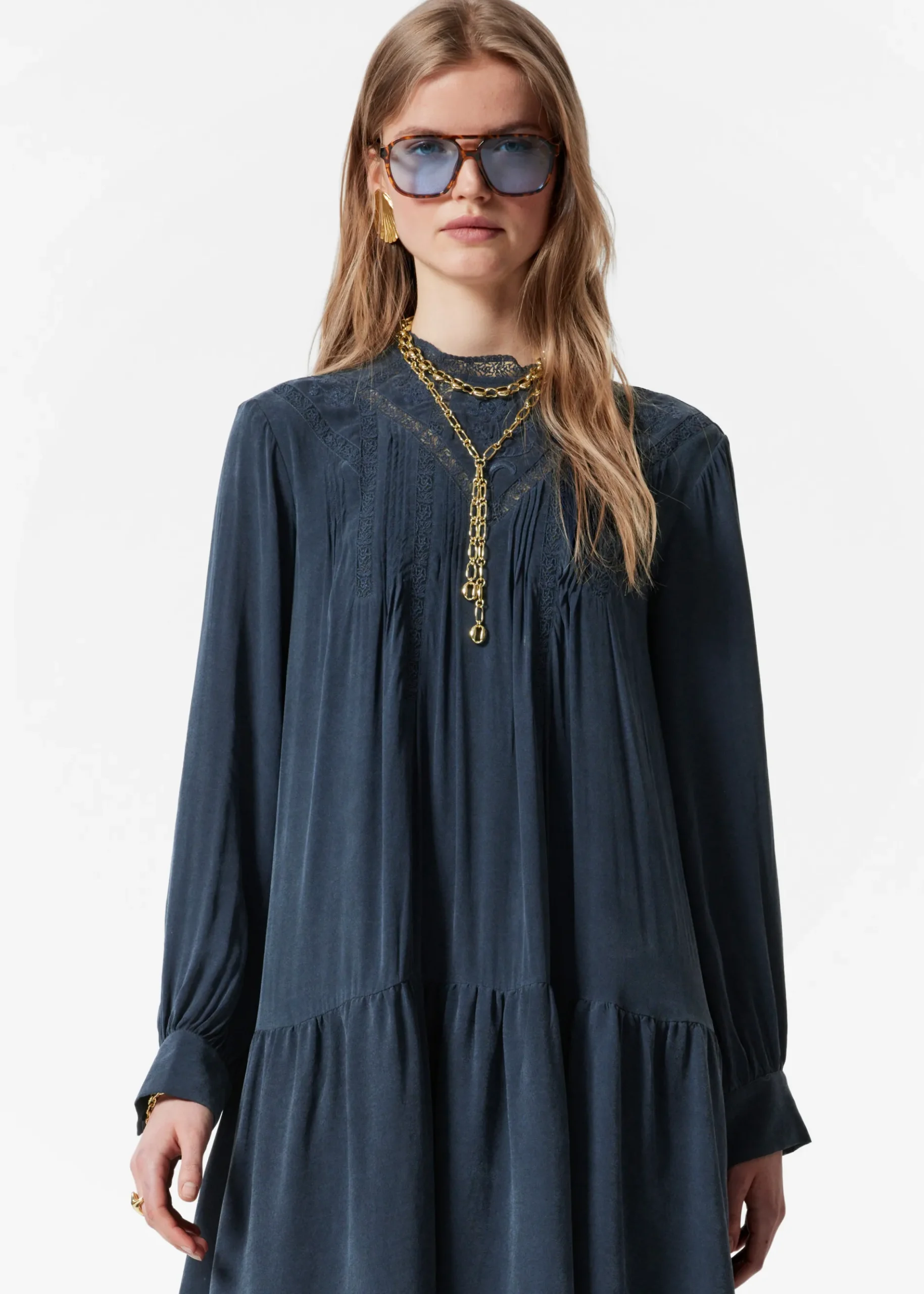 & Other Stories Maxikleid aus Spitze