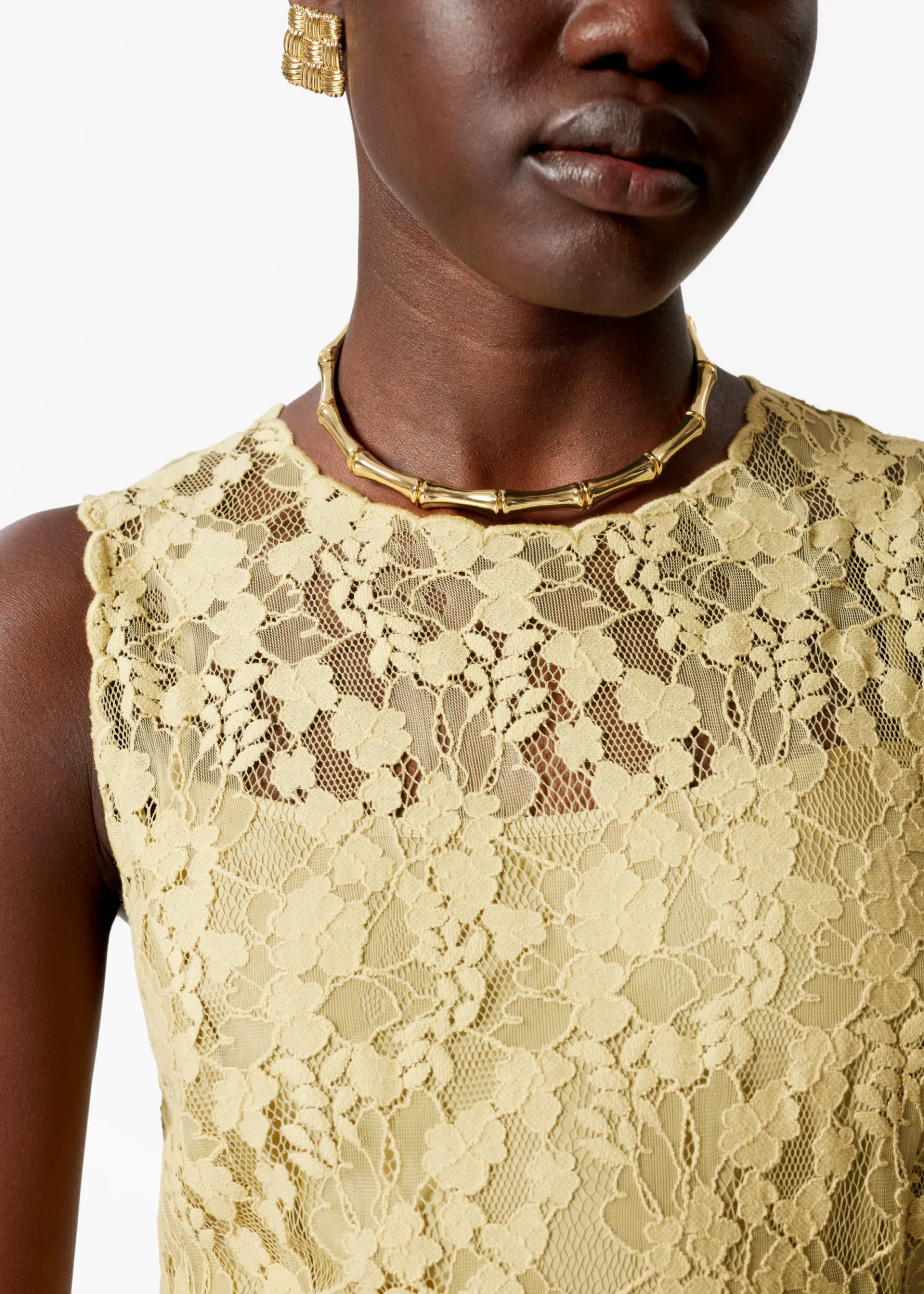 & Other Stories Maxikleid aus Spitze