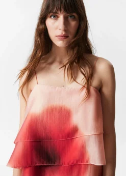 & Other Stories Maxikleid mit Blumenapplikation
