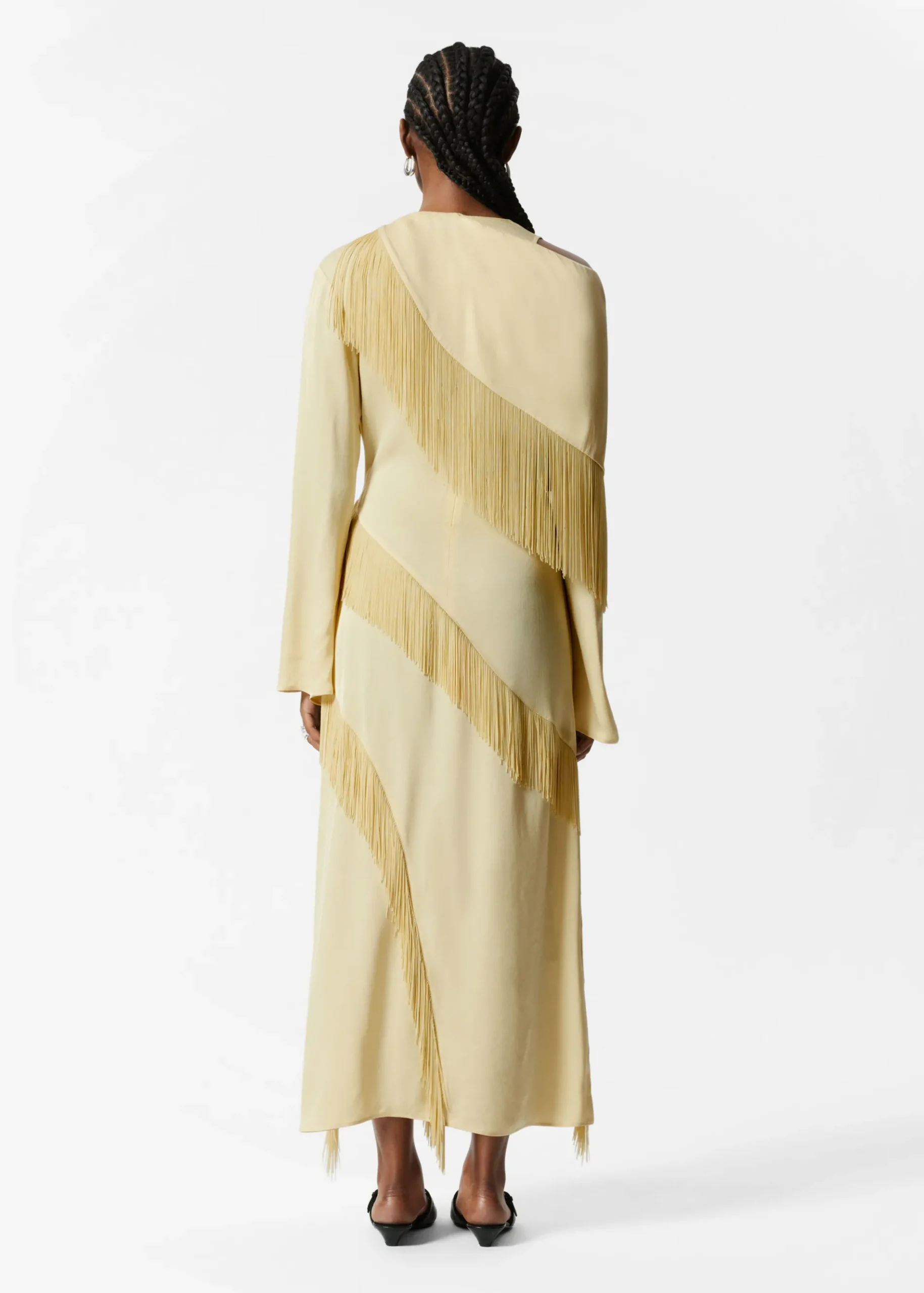 & Other Stories Maxikleid mit Fransen