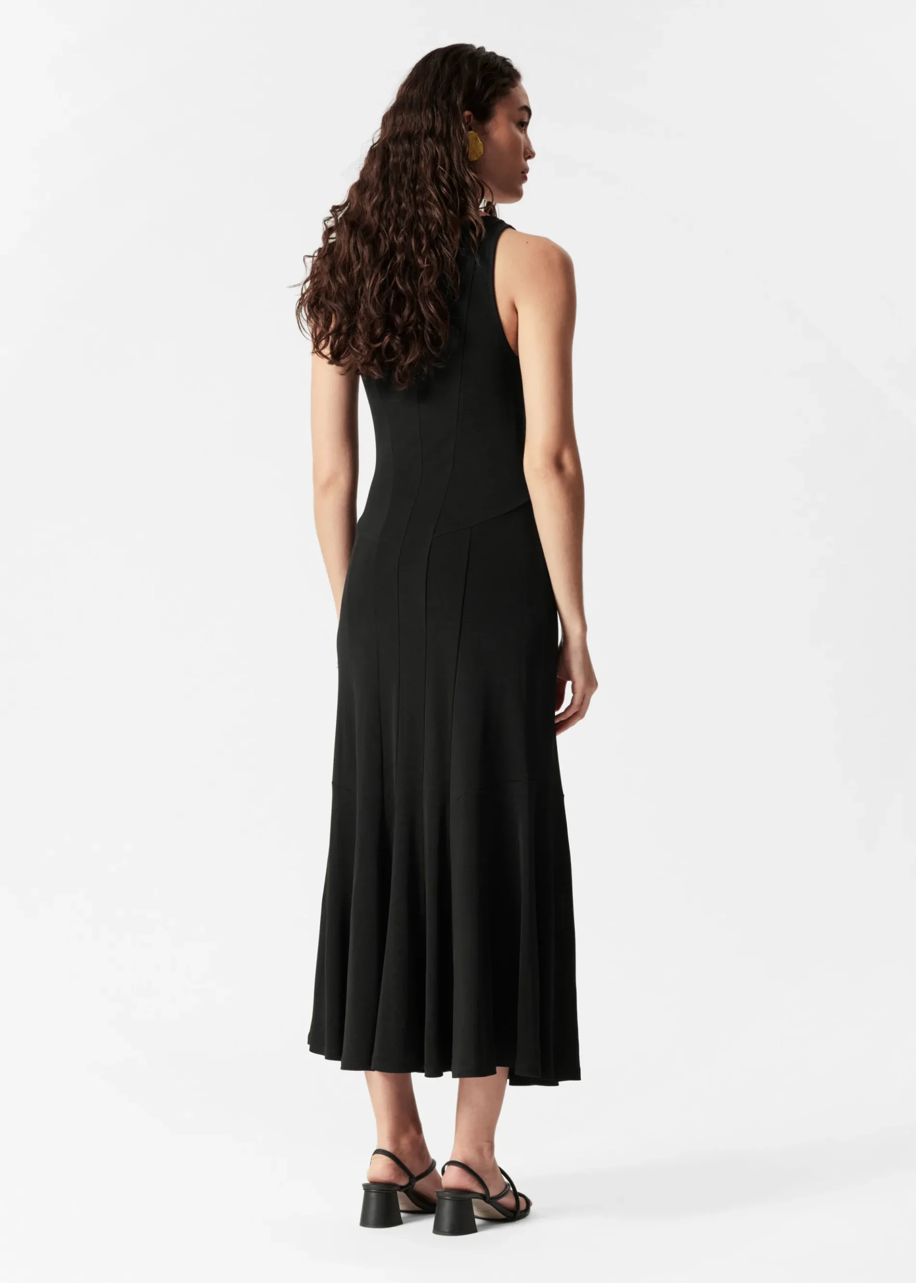 & Other Stories Maxikleid mit Schnittnähten