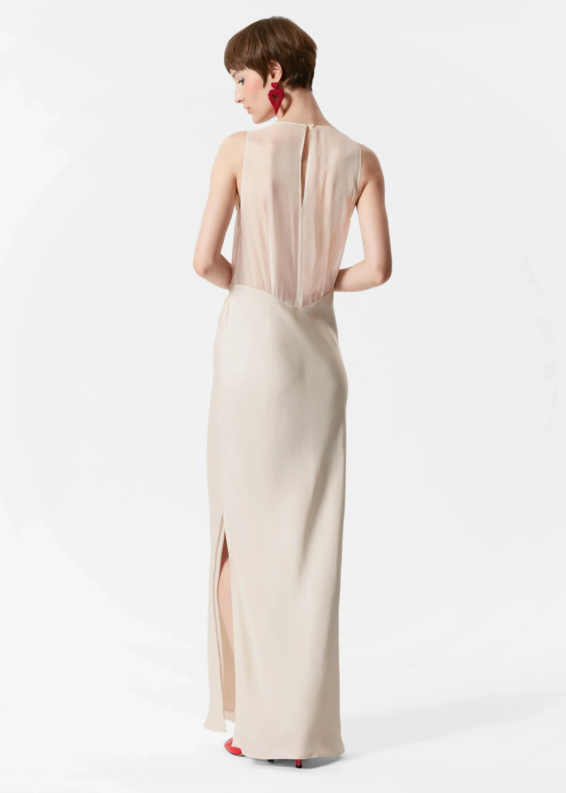 & Other Stories Maxikleid mit Stickerei