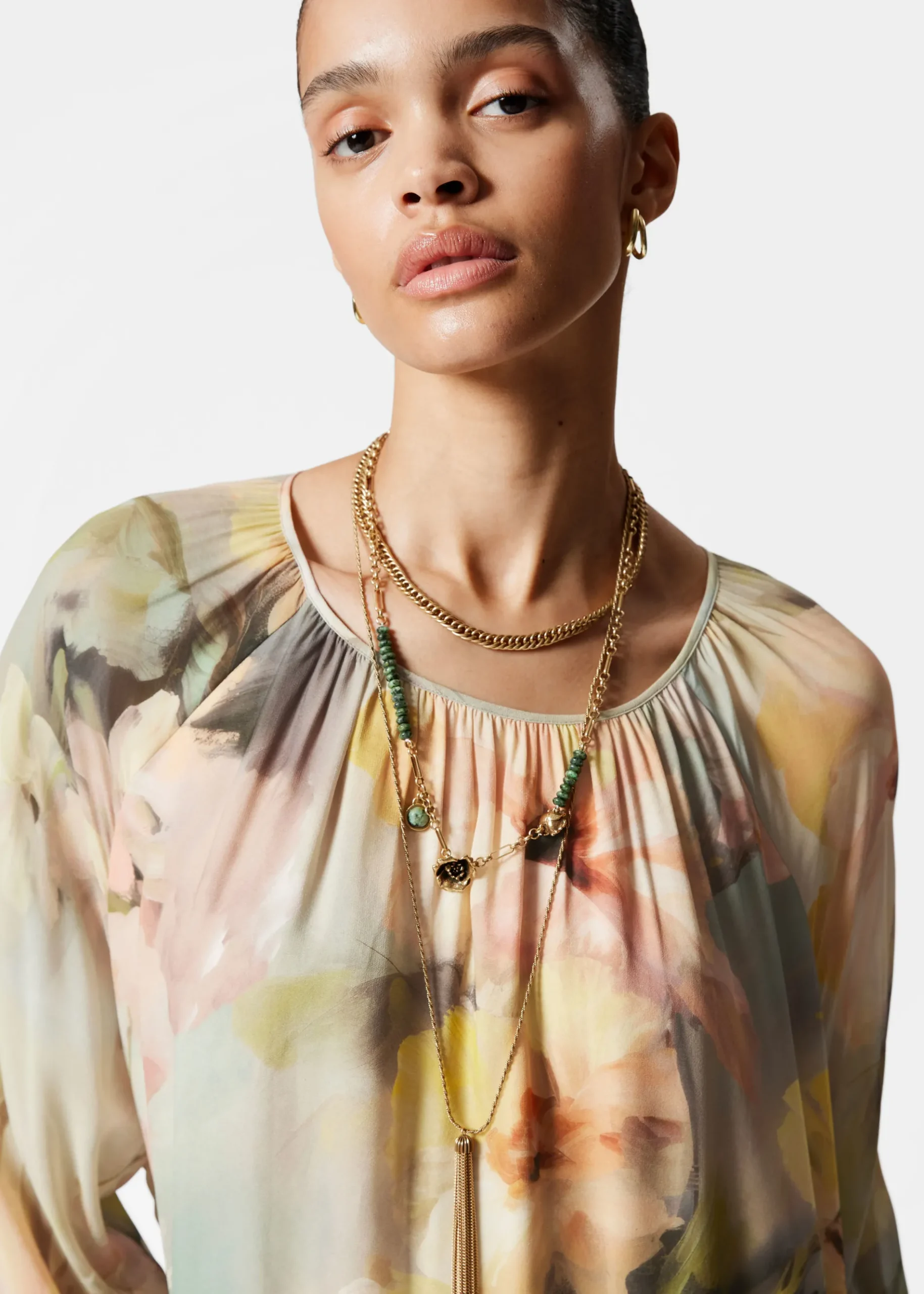 & Other Stories Maxikleid mit Volants