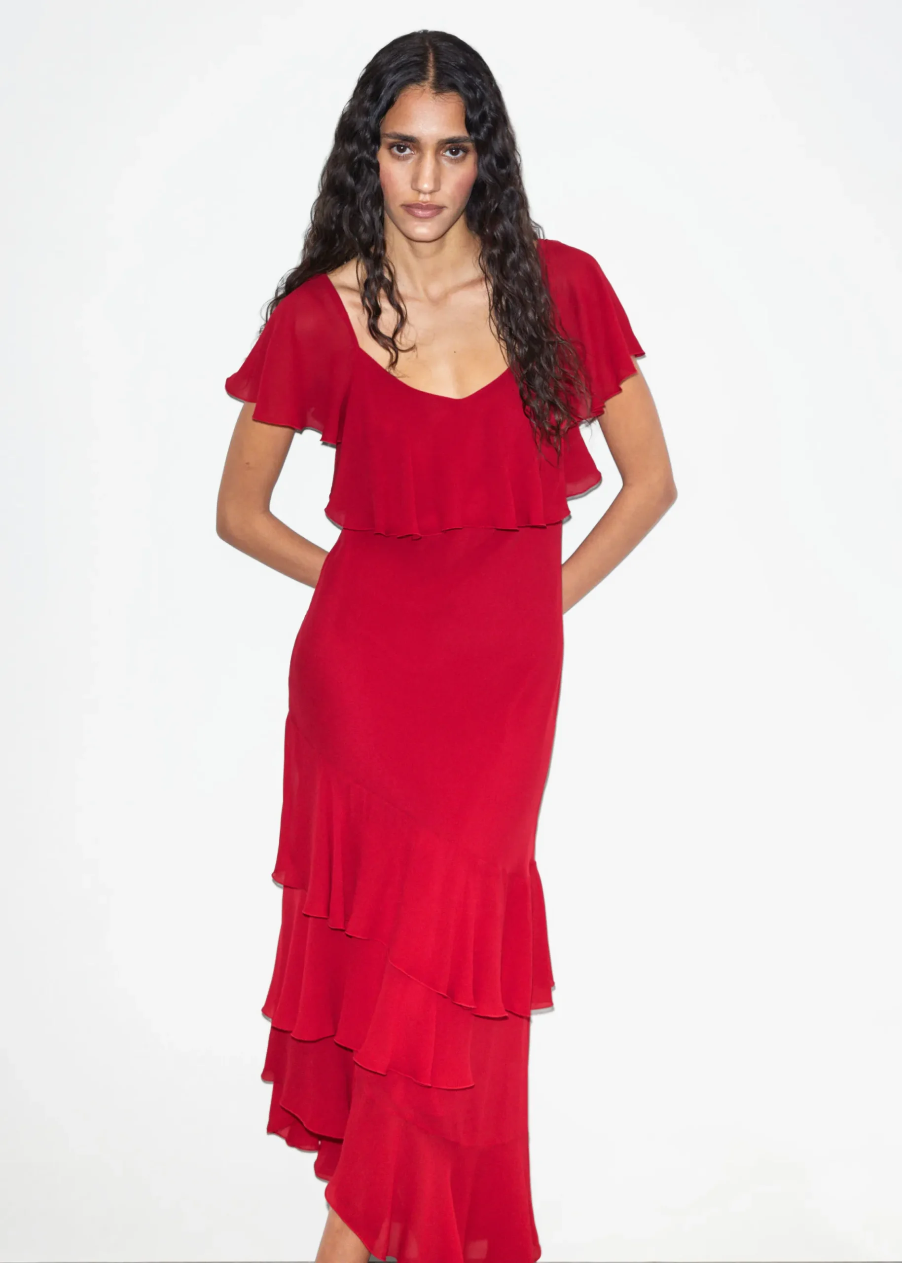 & Other Stories Maxikleid mit Volants