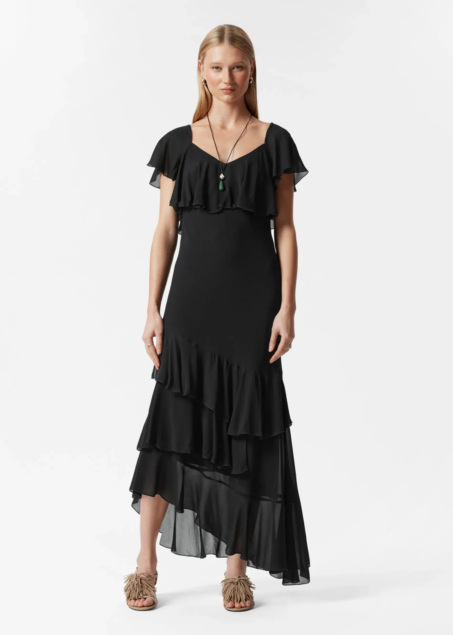 & Other Stories Maxikleid mit Volants