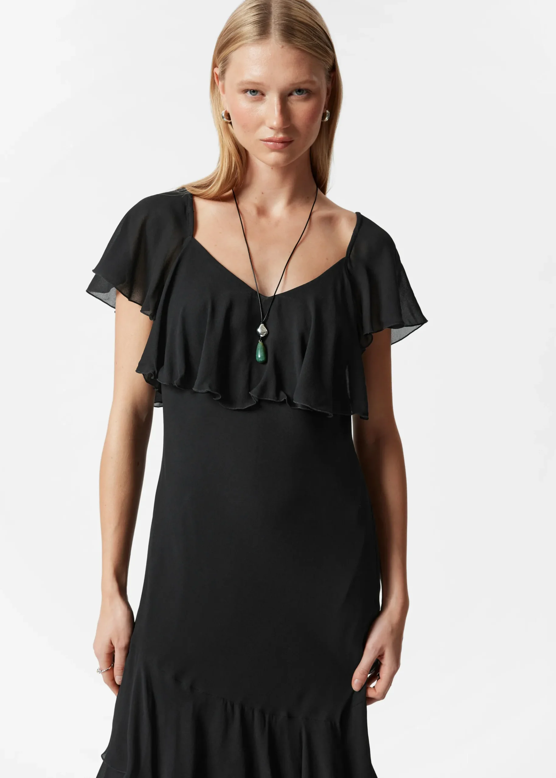 & Other Stories Maxikleid mit Volants