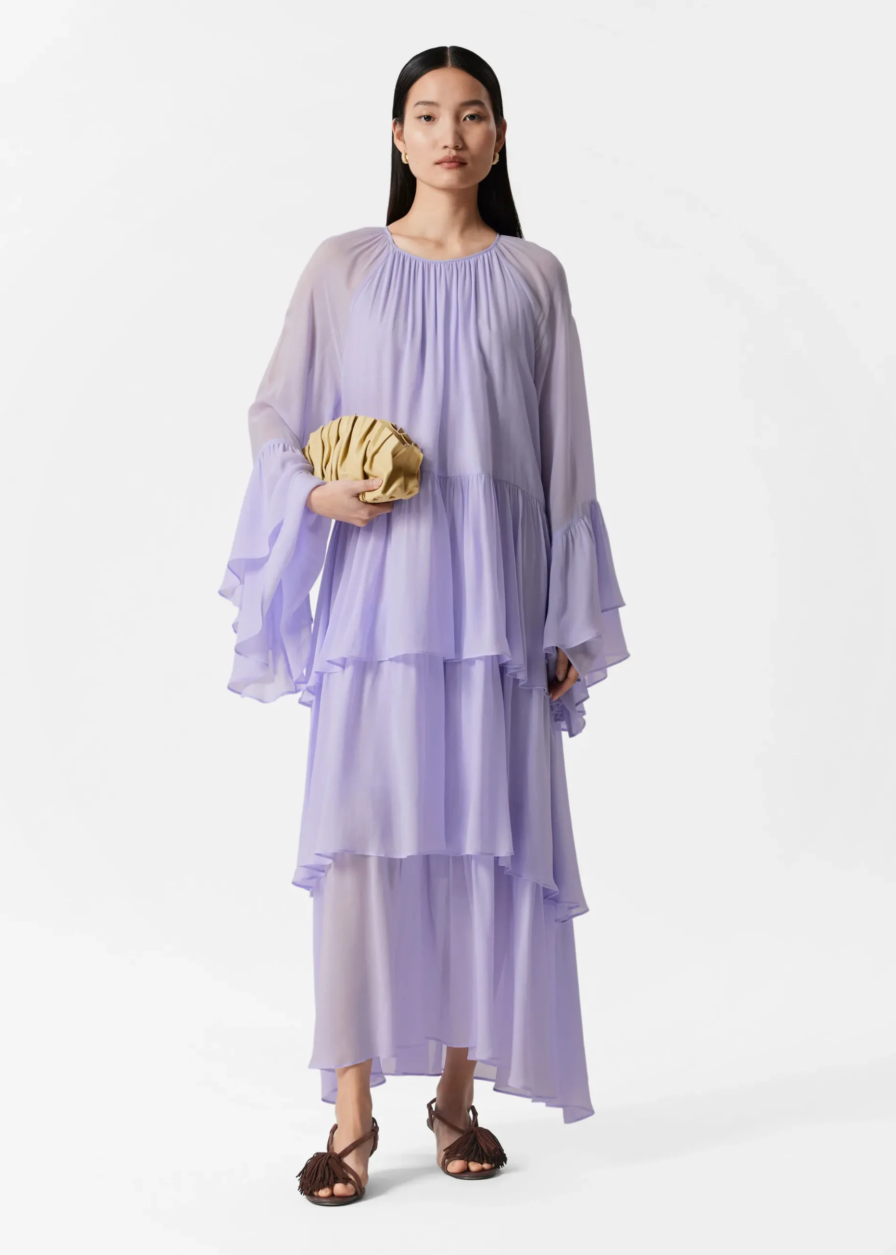 & Other Stories Maxikleid mit Volants