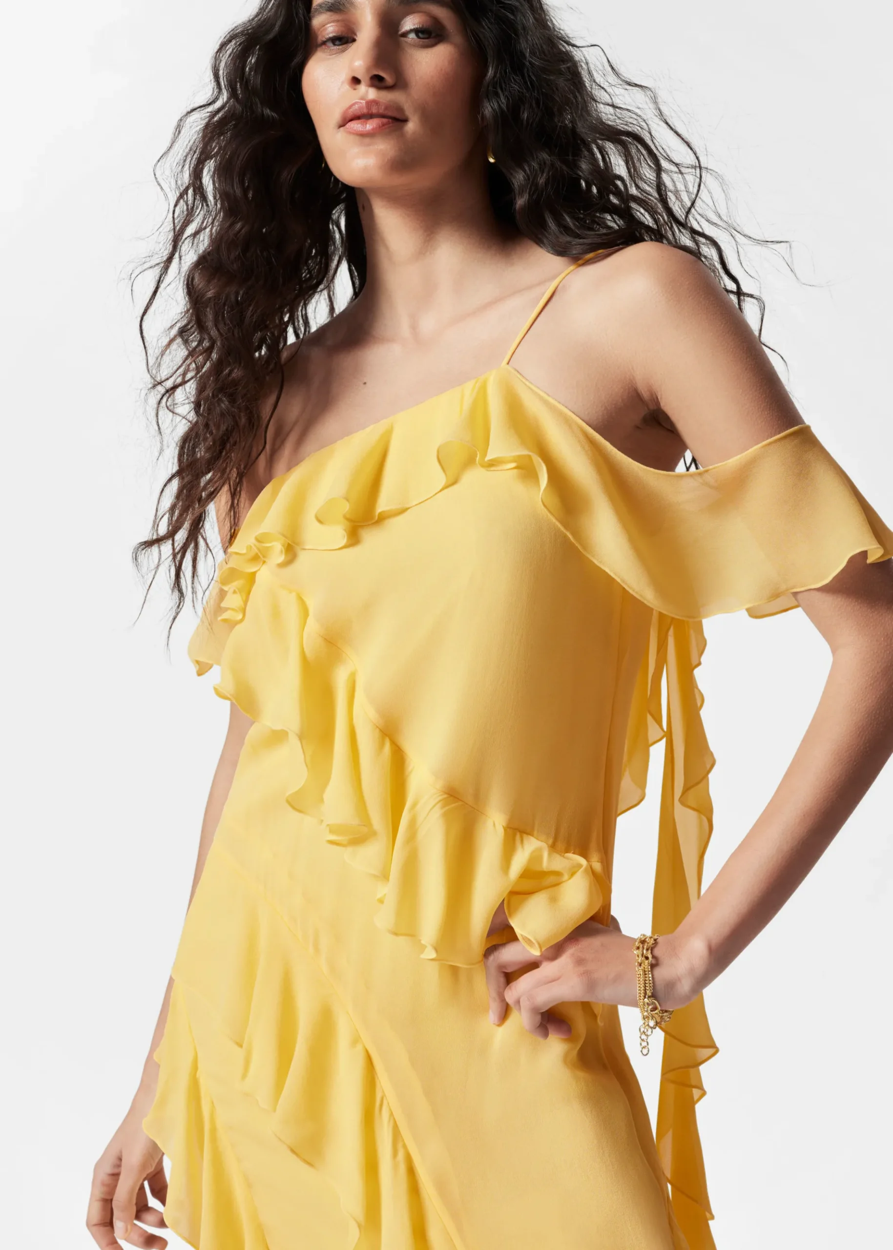 & Other Stories Maxikleid mit Volants