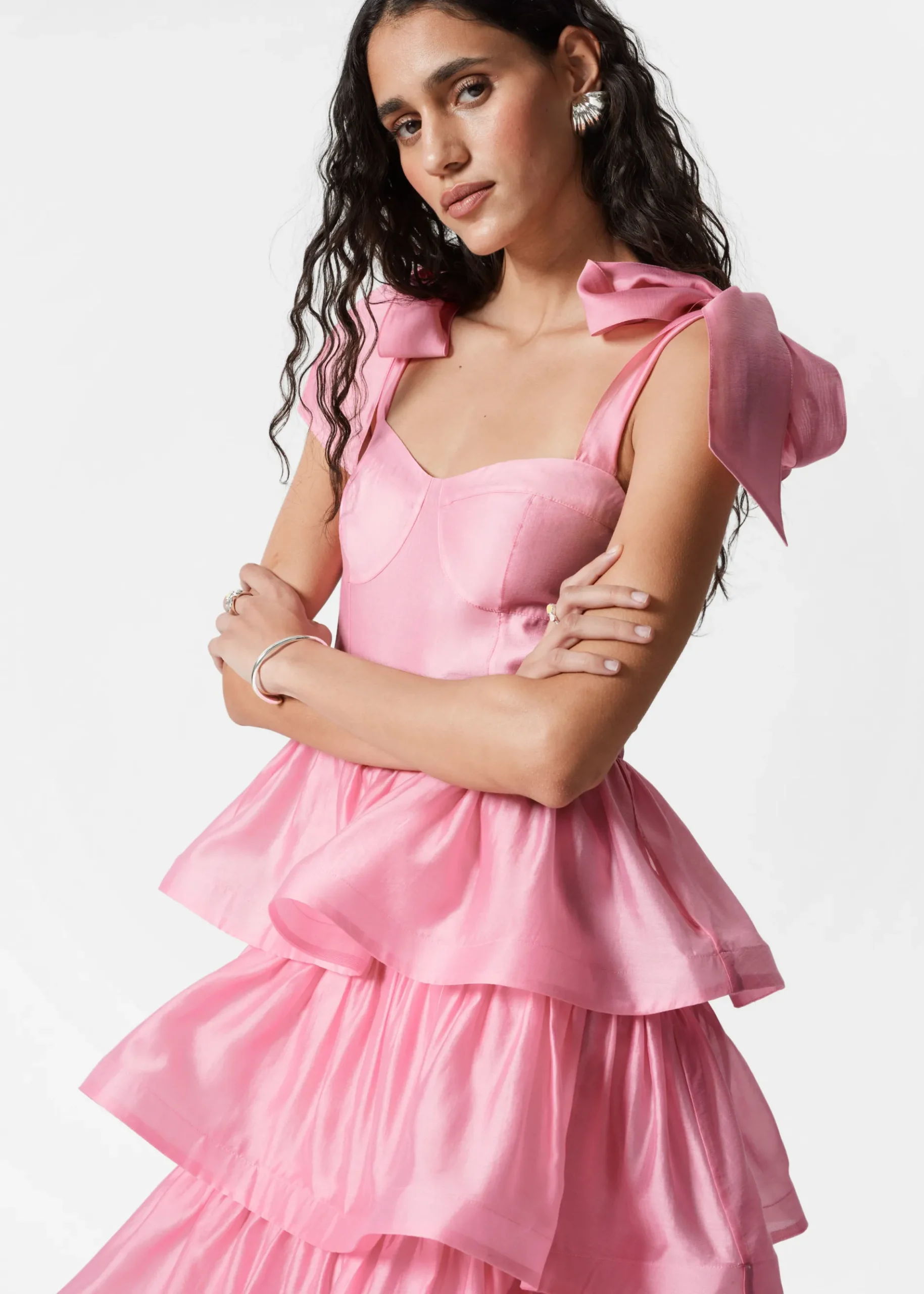 & Other Stories Maxikleid mit Volants