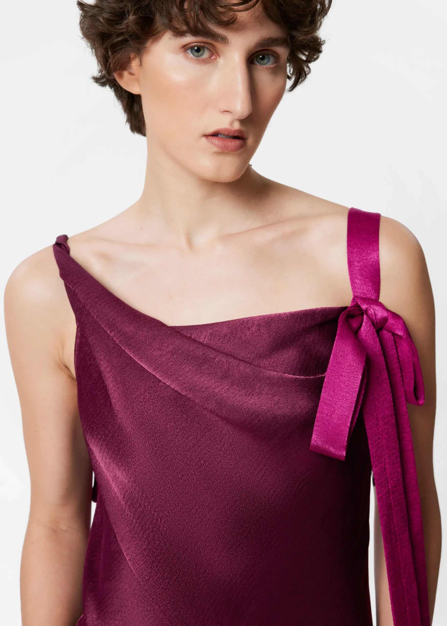 & Other Stories Maxi-Trägerkleid mit Bändern
