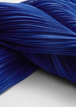 & Other Stories Mesh-Midikleid mit Stehkragen