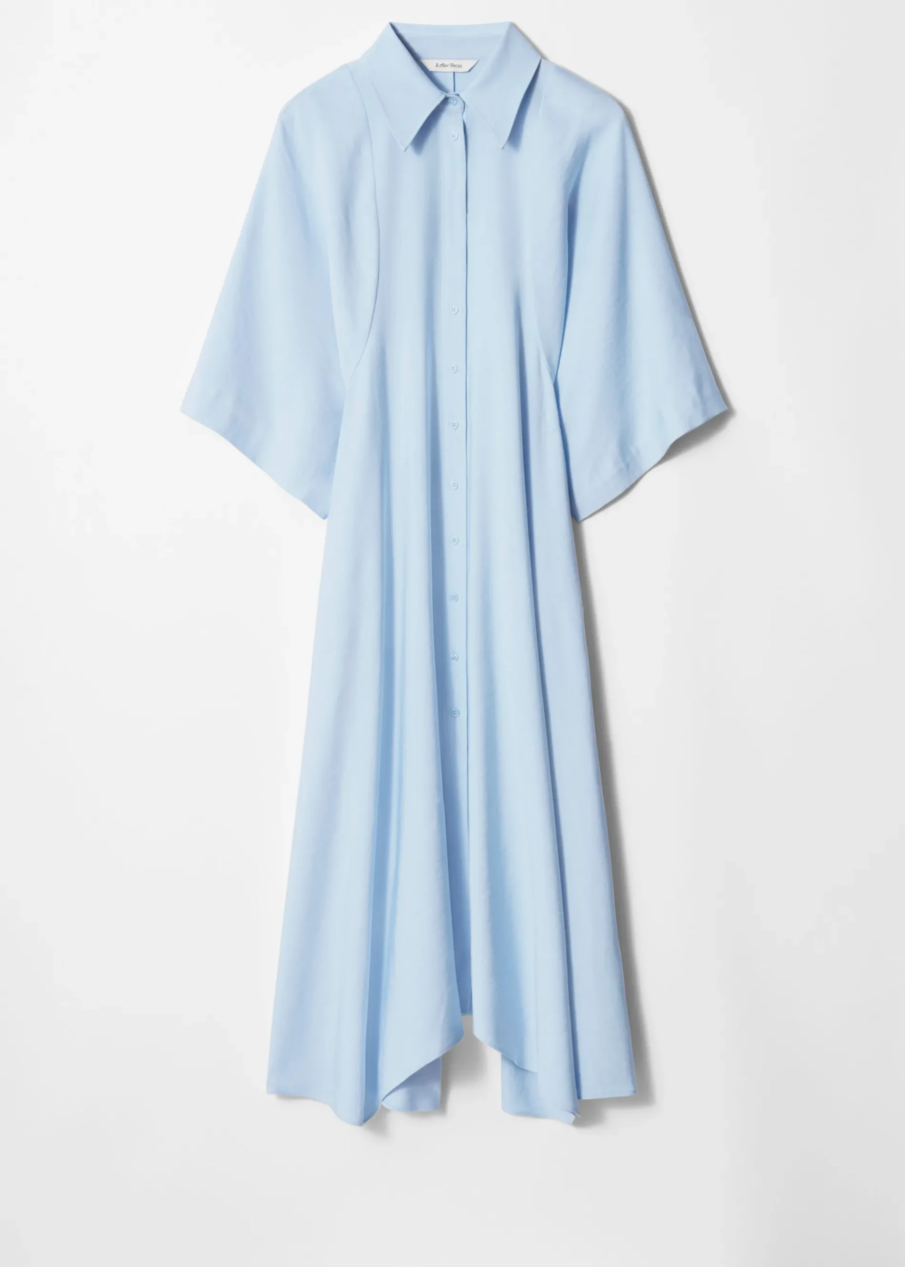 & Other Stories Midi-Hemdblusenkleid