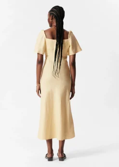 & Other Stories Midikleid aus Leinen