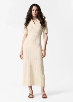 & Other Stories Midikleid aus Pointelle-Strick