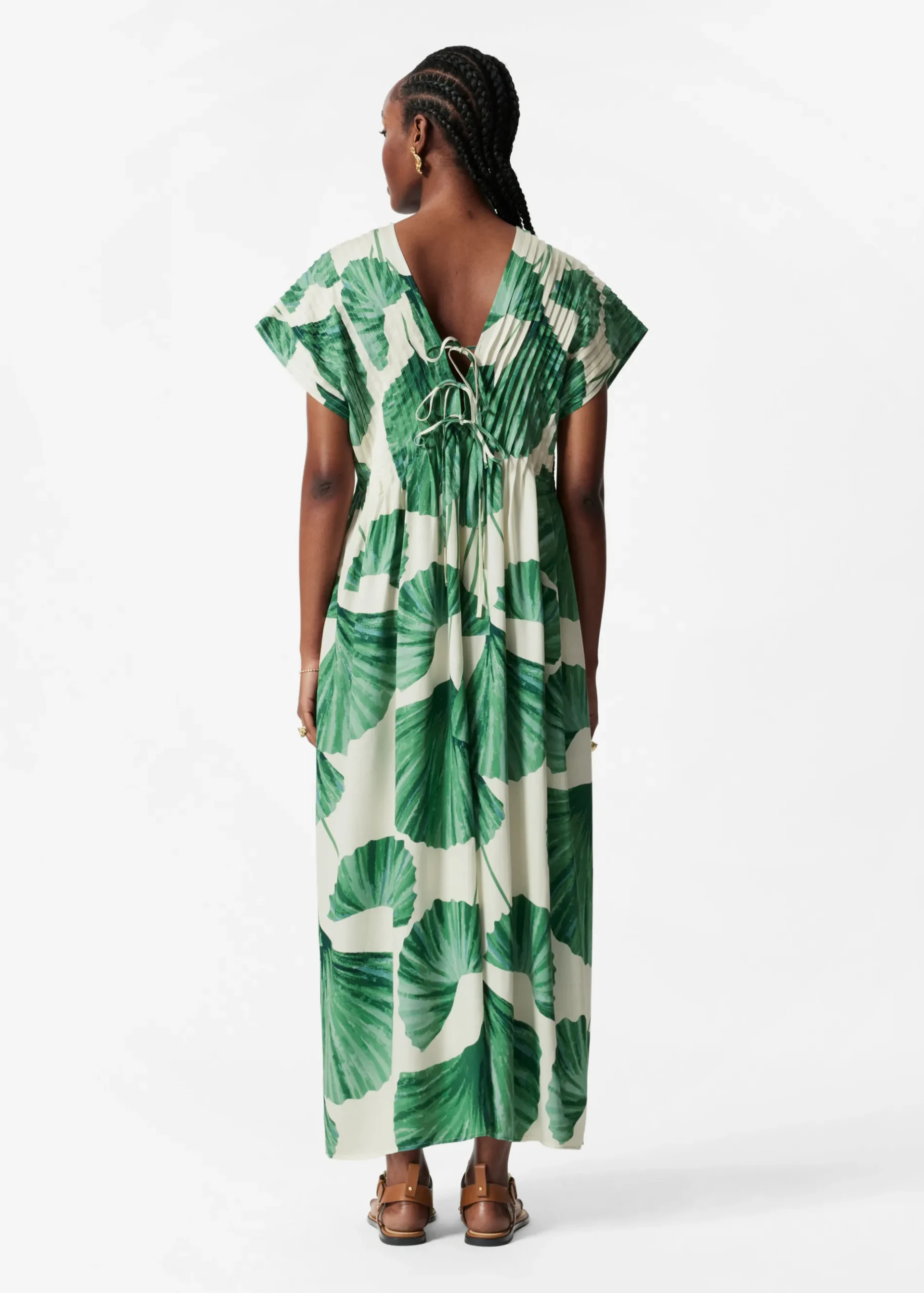 & Other Stories Midikleid mit Falten