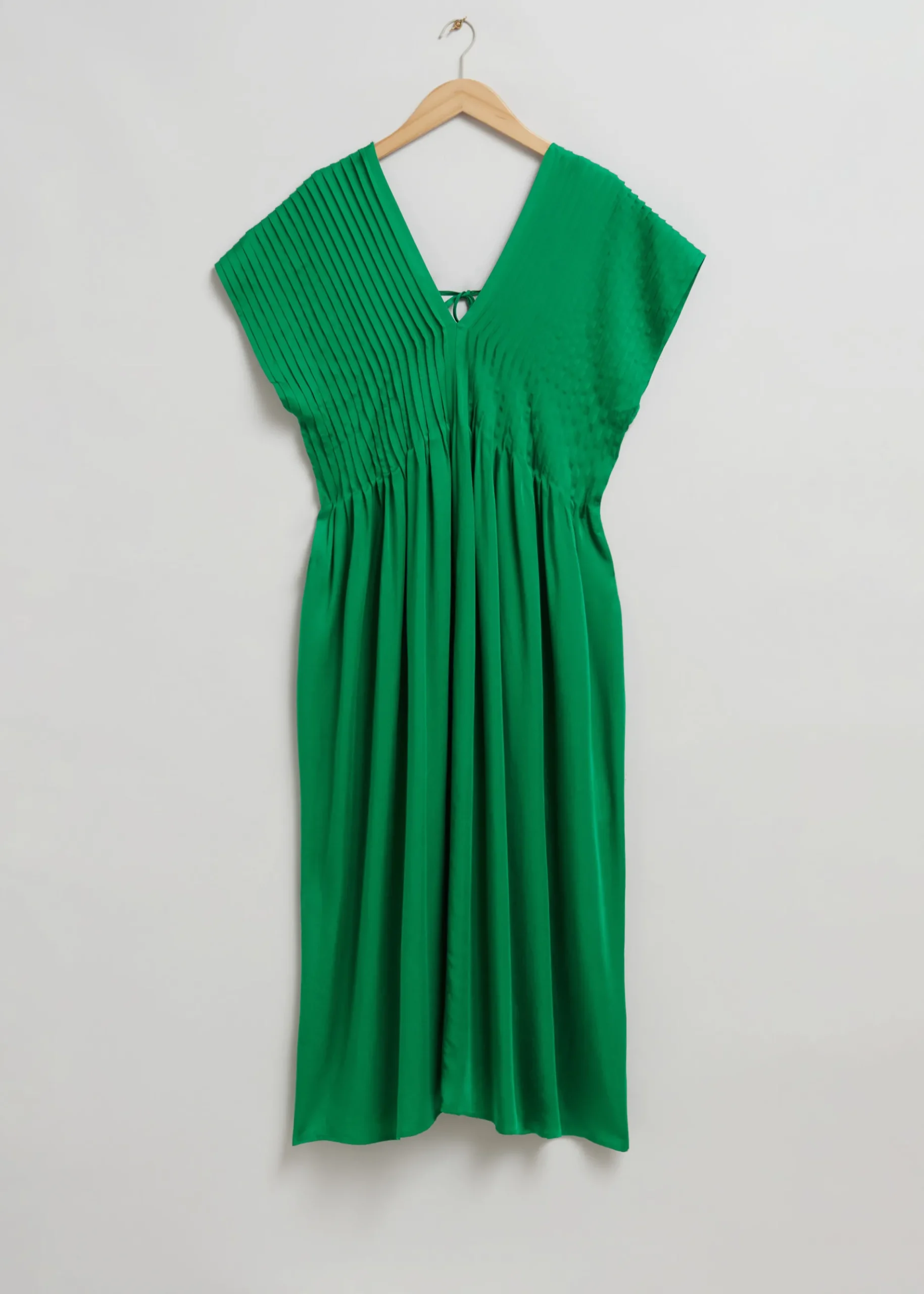 & Other Stories Midikleid mit Falten