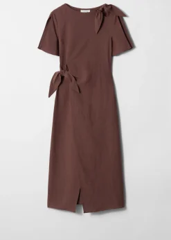 & Other Stories Midikleid mit Knotendetail