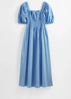 & Other Stories Midikleid mit Puffärmeln