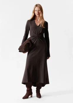 & Other Stories Midikleid mit Raffungen an der Taille