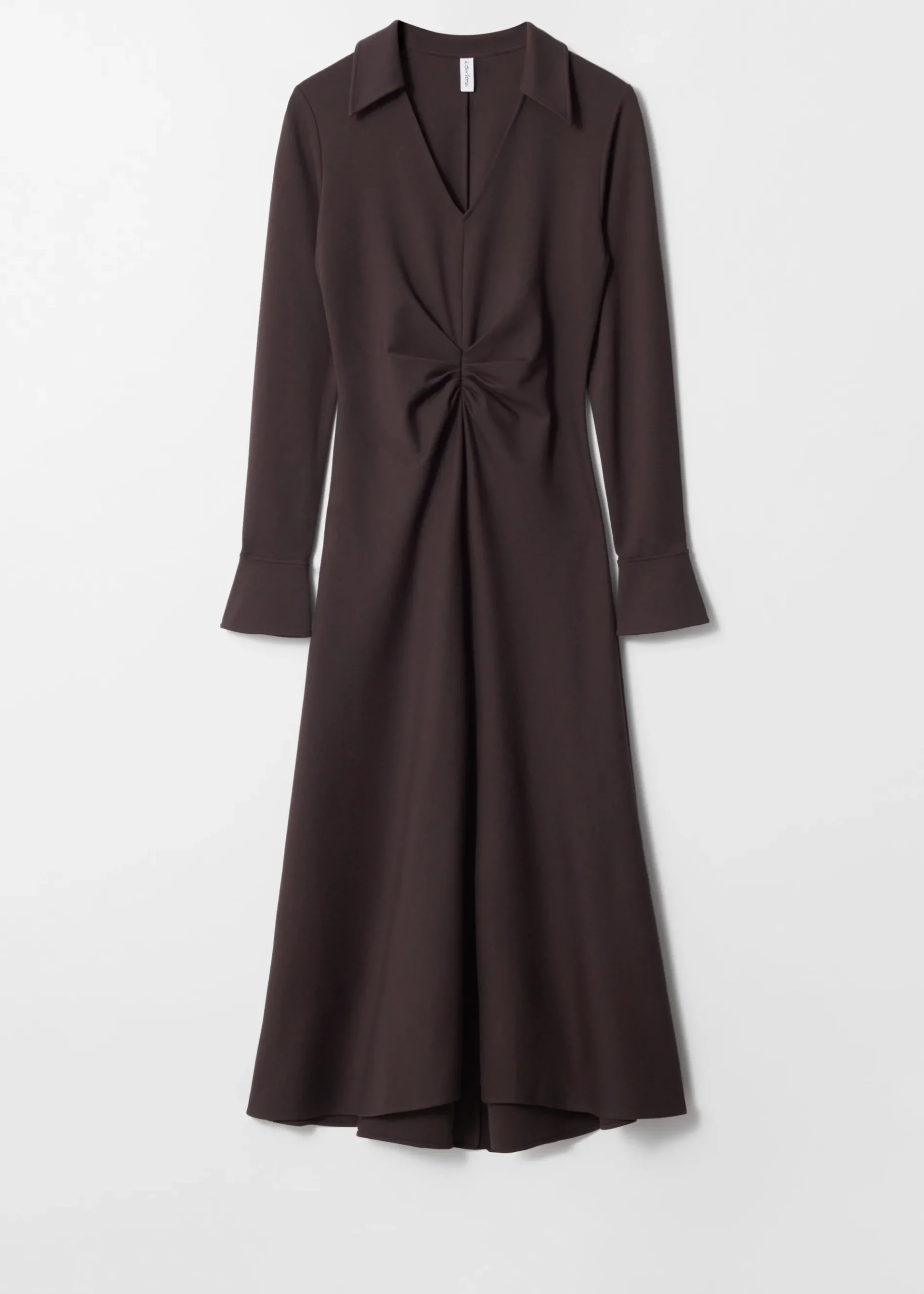 & Other Stories Midikleid mit Raffungen an der Taille