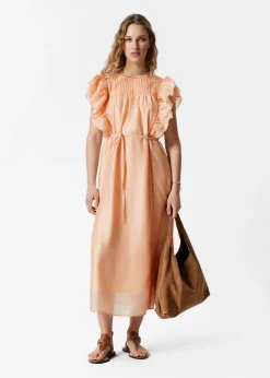 & Other Stories Midikleid mit Rüschen