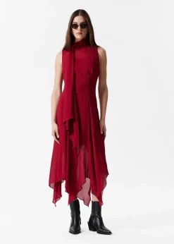 & Other Stories Midikleid mit Schal